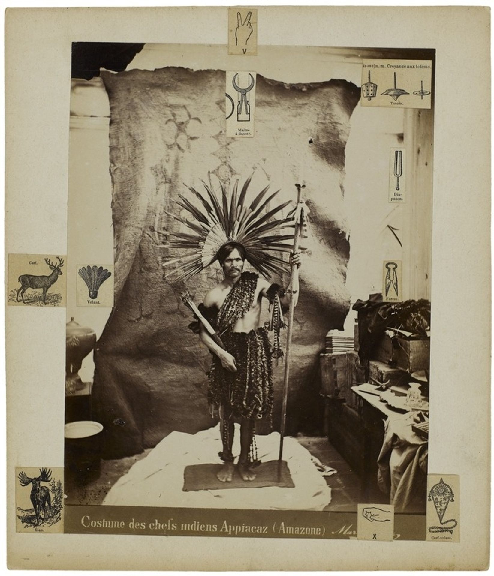 Costume des chefs indiens Appiacaz (Amazone) by Gherasim Luca