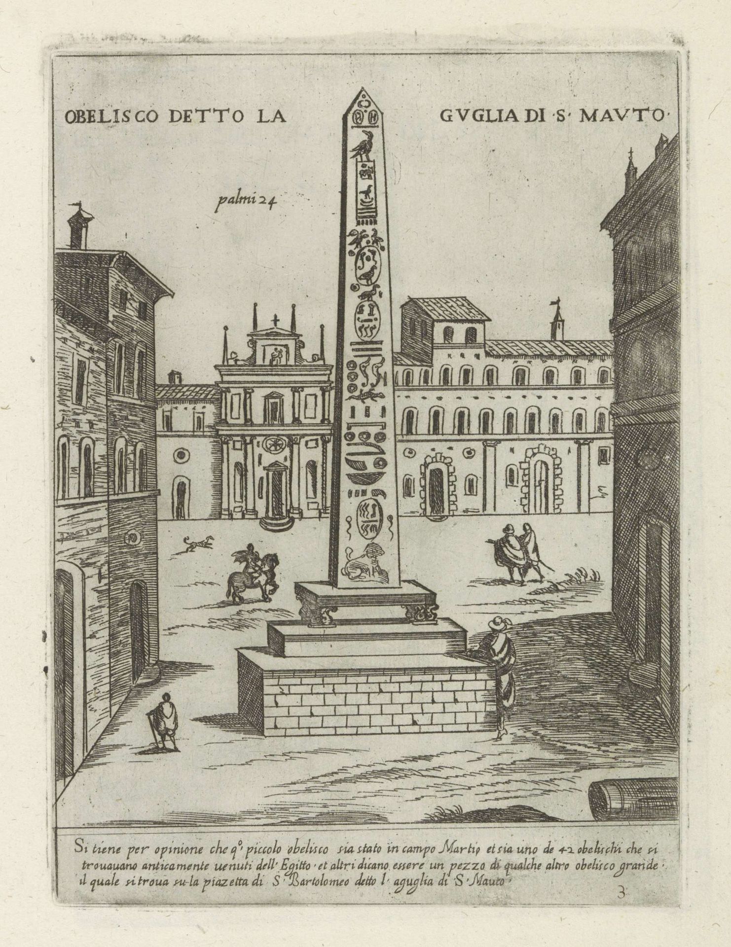 Obelisk te Rome by Giovanni Maggi