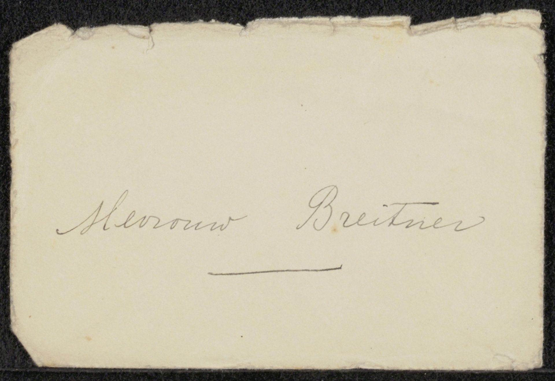 Envelop aan Marie Jordan by Anonymous
