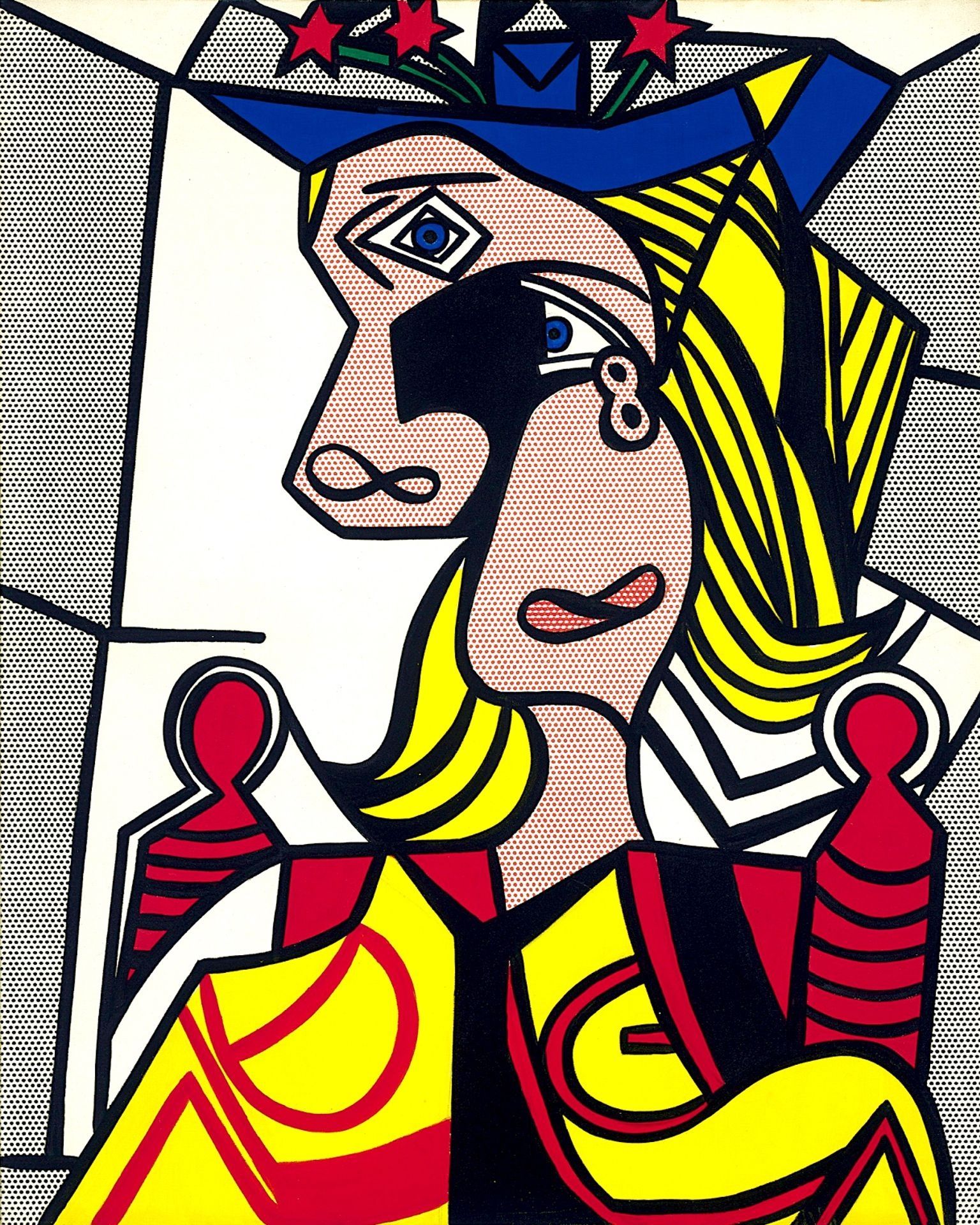 Woman with Flowered Hat by Roy Lichtenstein