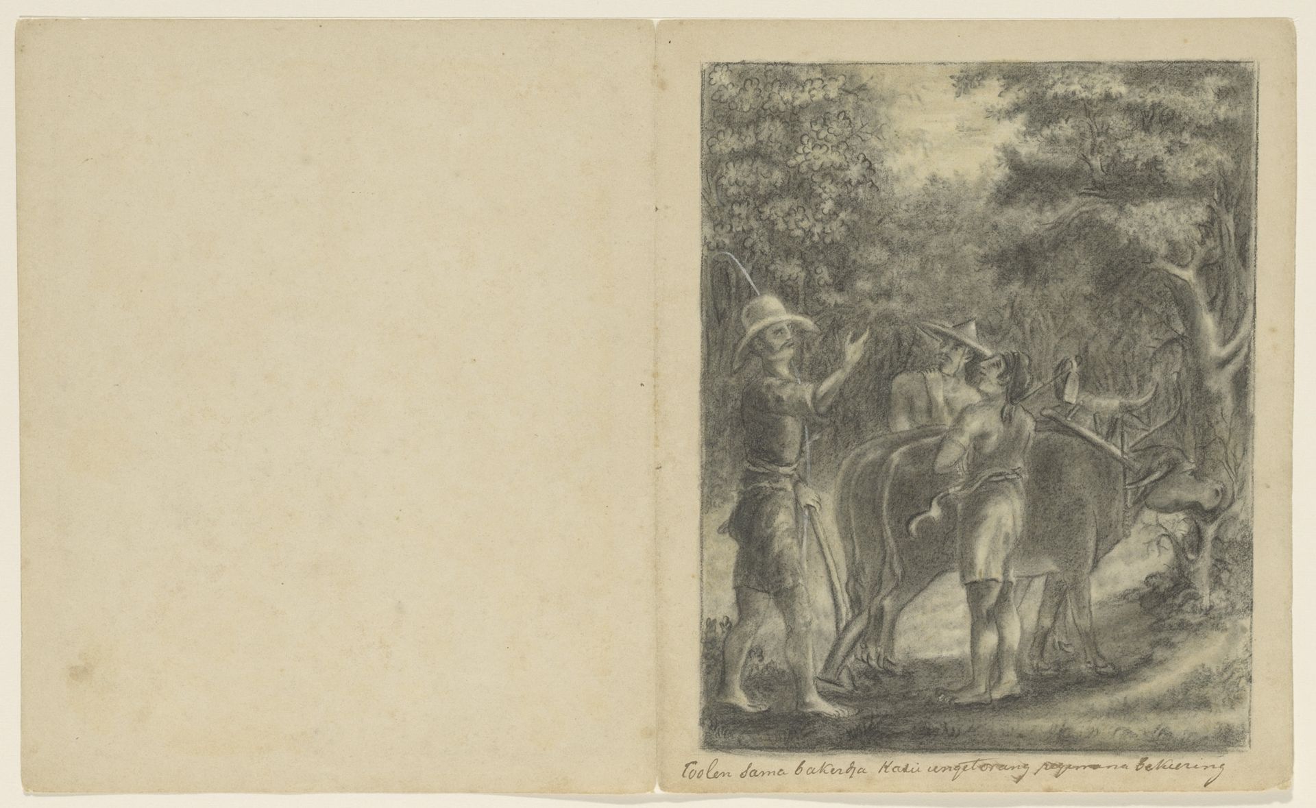 Coolen spreekt met de mensen over bekering, ca. 1820-1850 by Anonymous