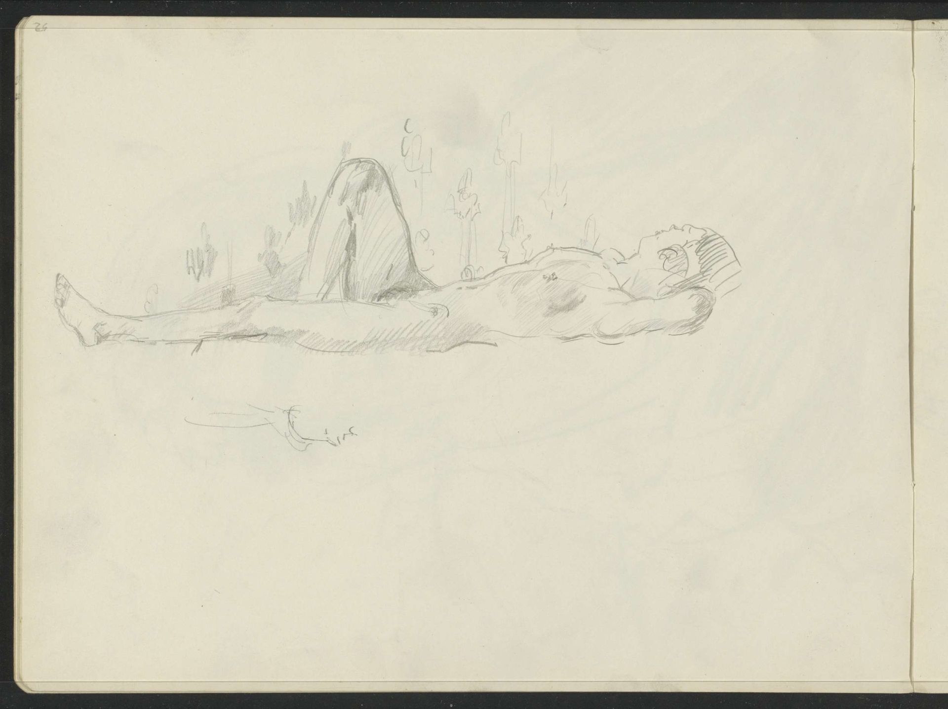 Reclining Female Nude by Isaac Israels