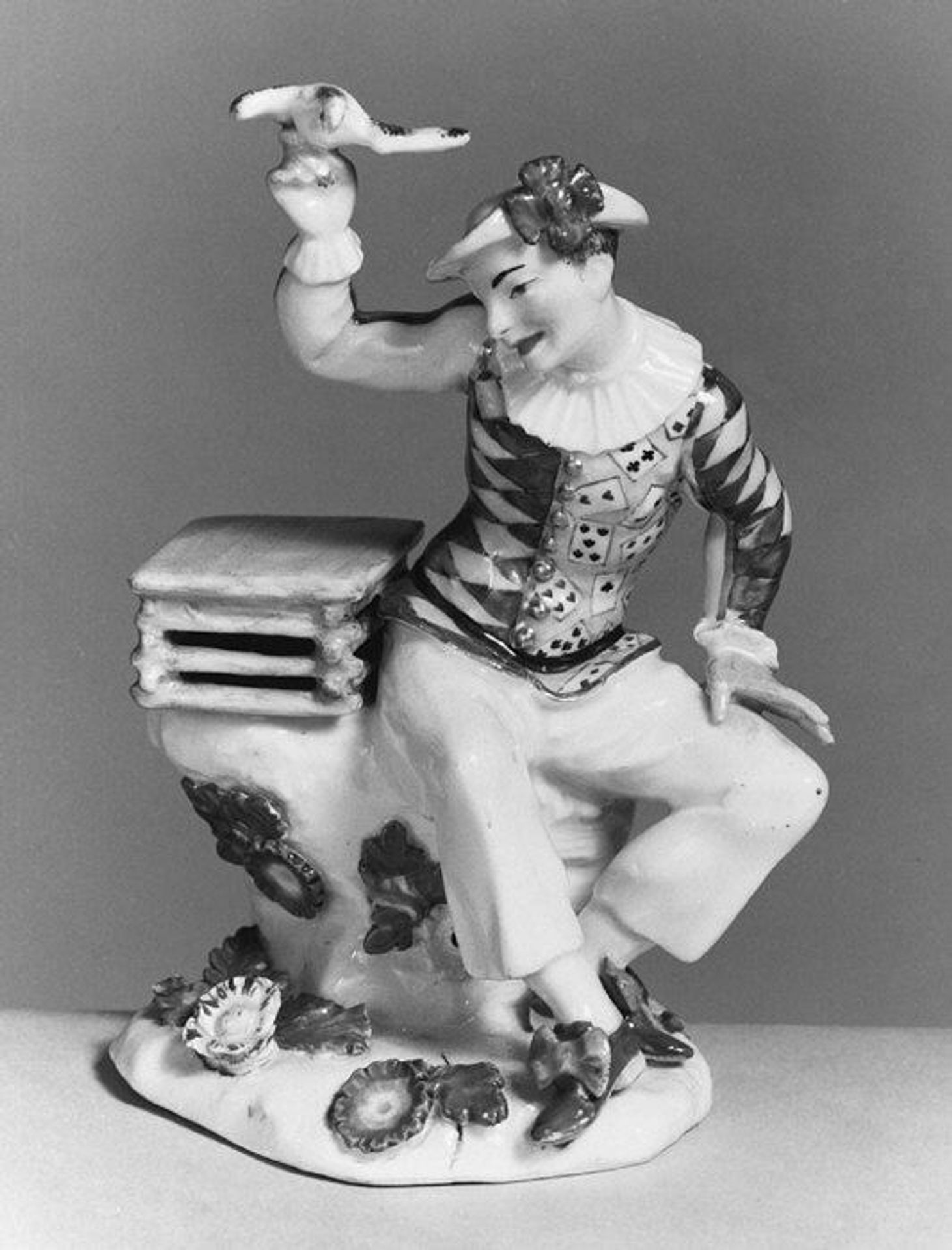 Harlequin with dove by Meissen Manufactory