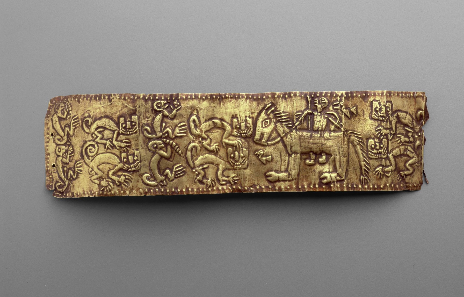 Armband Depicting Horse and Rider with Animals by Inca