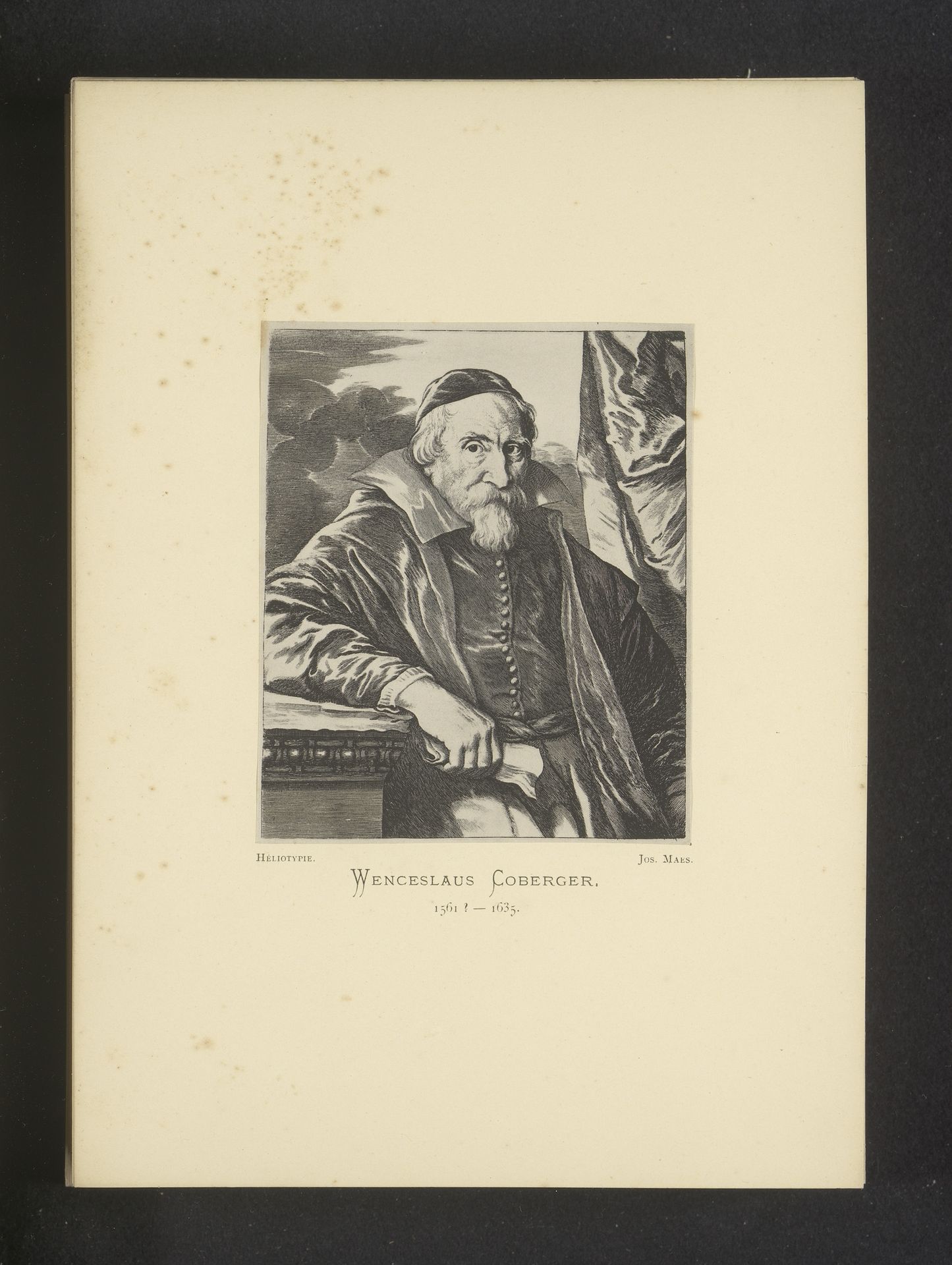 Reproductie van een gravure van een portret van Wenzel Coebergher door Lucas Vorsterman (I) by Joseph Maes