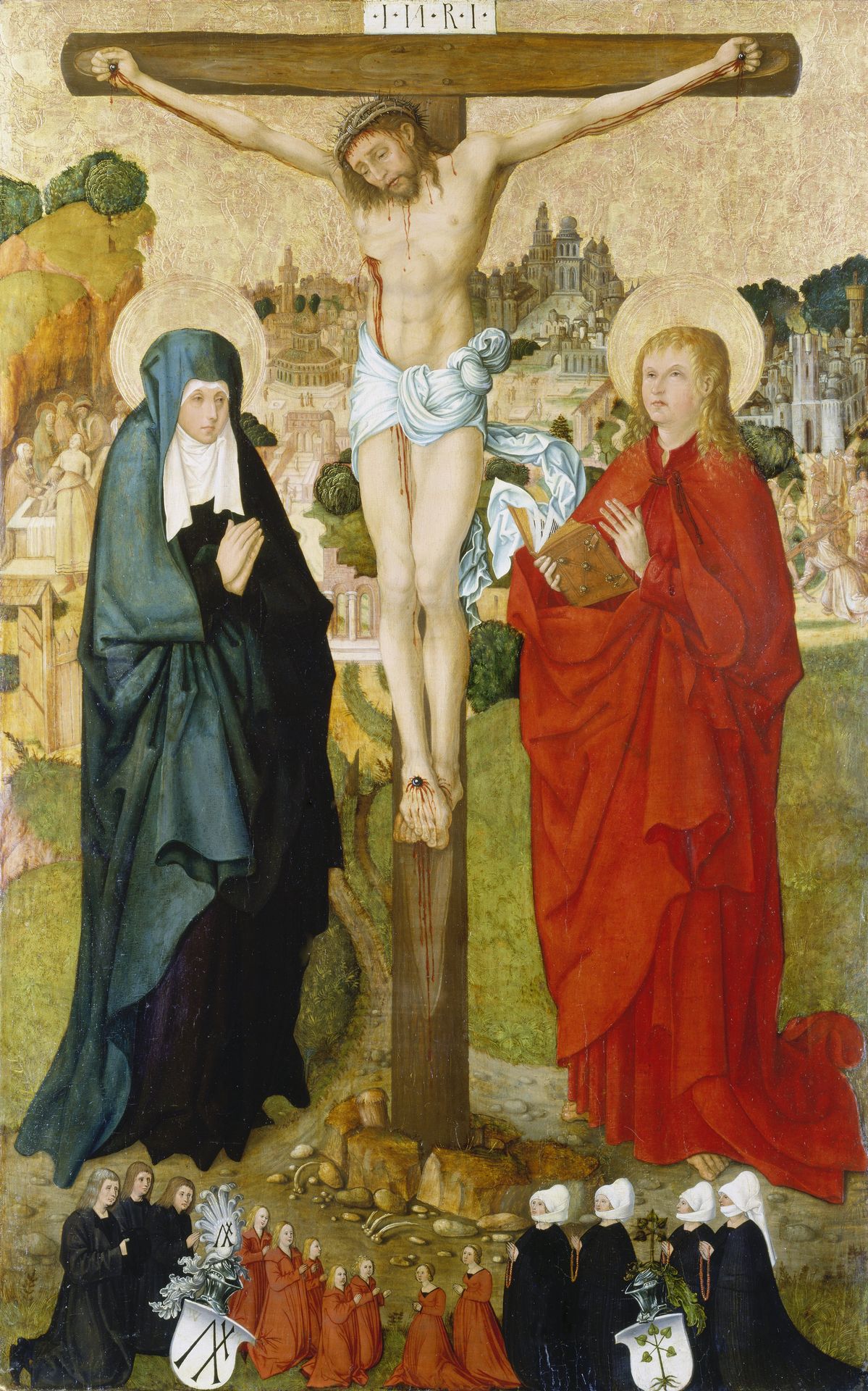 The Crucifixion with Donor Portraits of Wigand Märkel and His Family by Anonymous