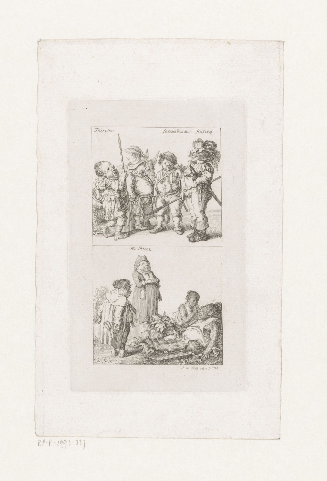 Theaterfiguren by Johann Wilhelm (der Jüngere) Meil
