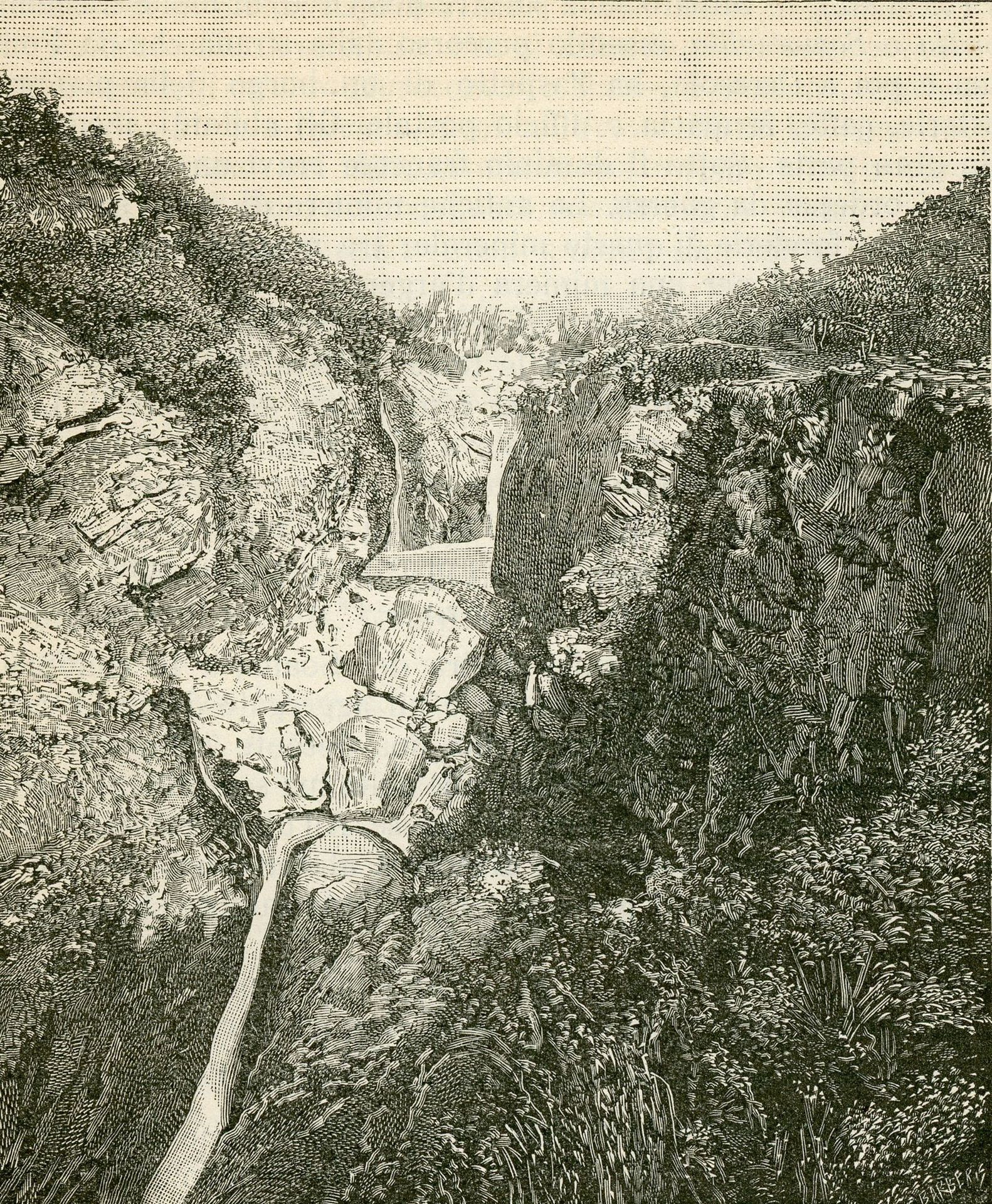Cascata Di Gursci Presso Strambinello by Giuseppe Barberis
