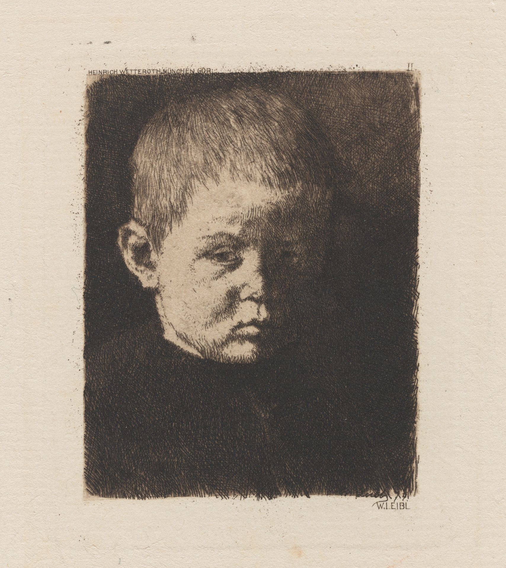 Head of a Boy by Wilhelm Leibl