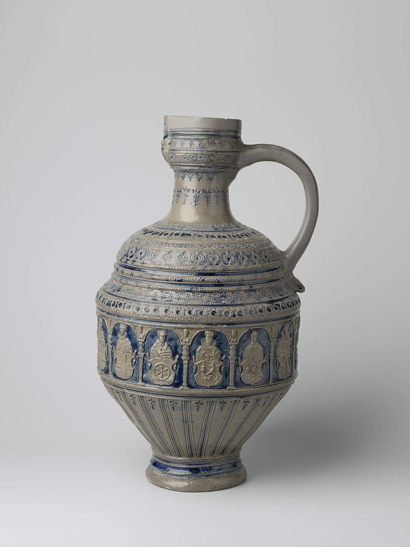 Jug with a representation of the electors by Jan Baldems Mennicken