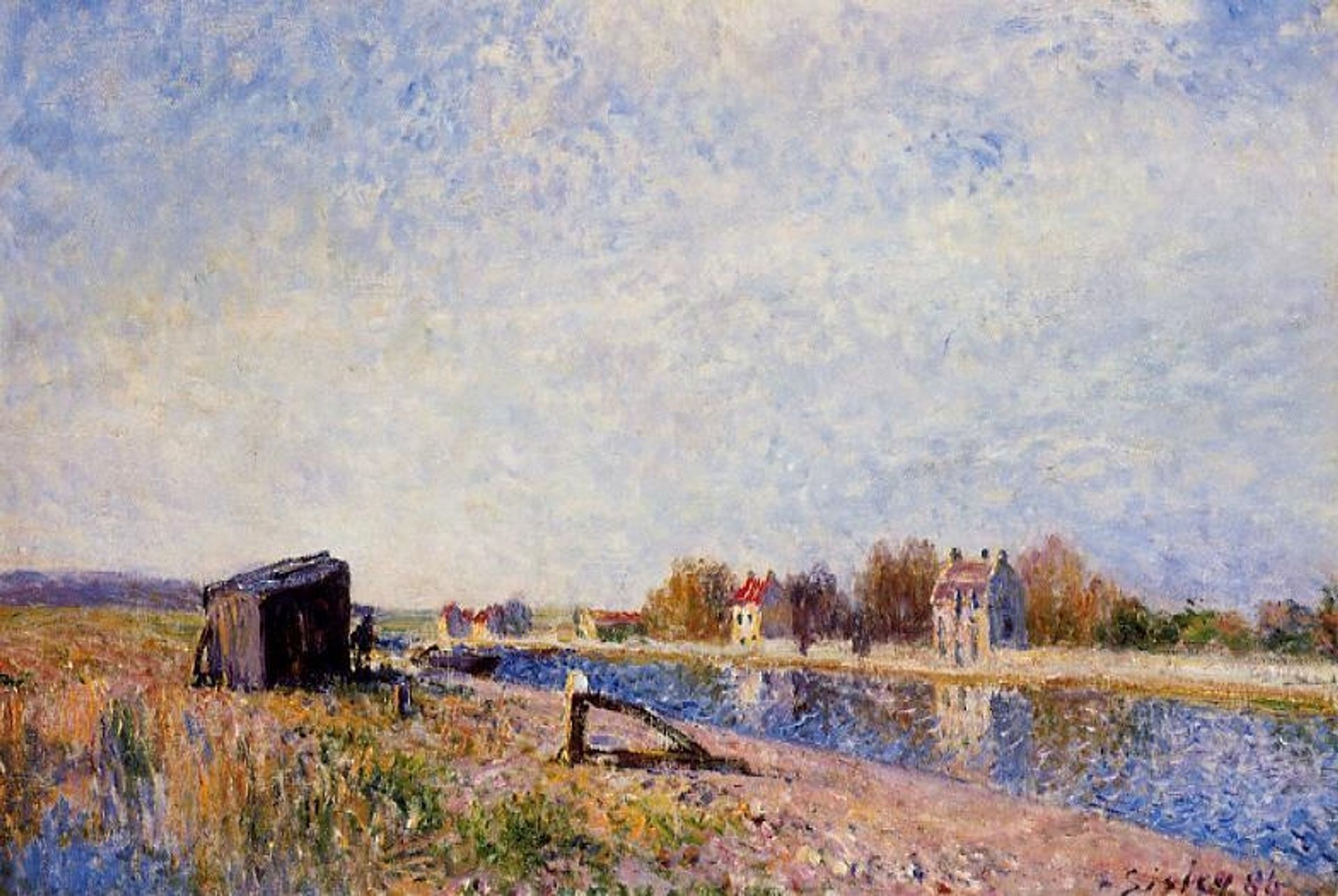 The Loing at Saint Mammes by Alfred Sisley