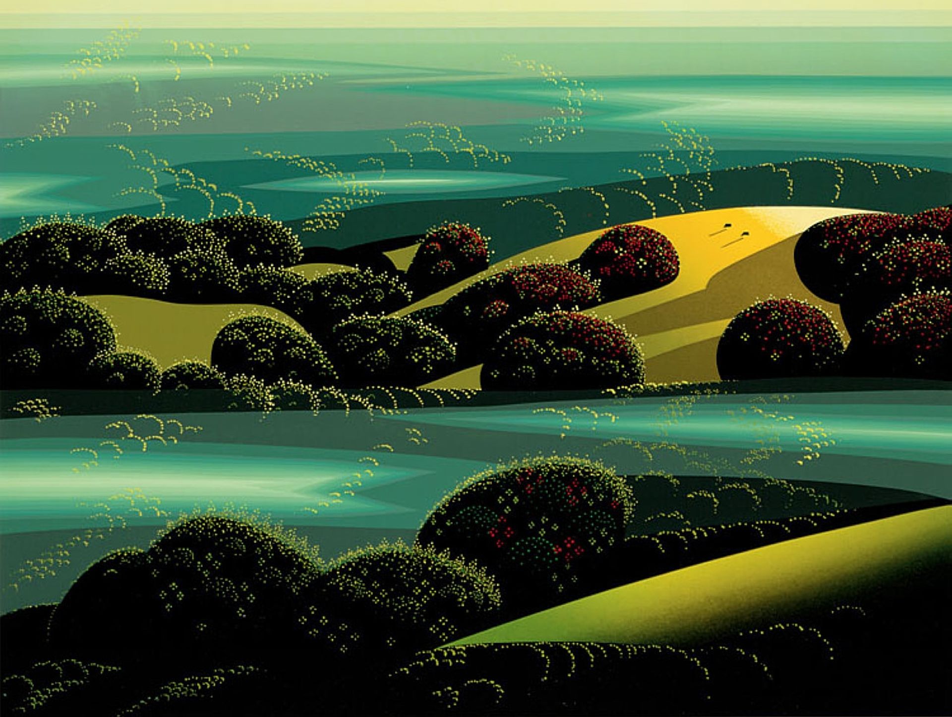 Emerald Fog by Eyvind Earle