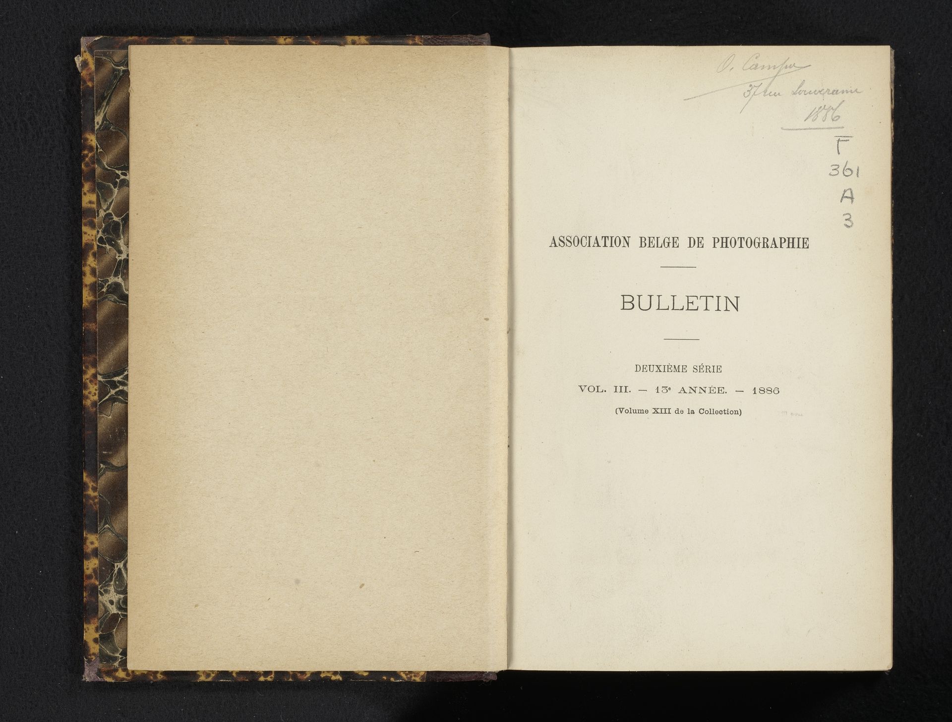 Association belge de photographie bulletin 13e année: 1886 by C. Annoot-Braeckman