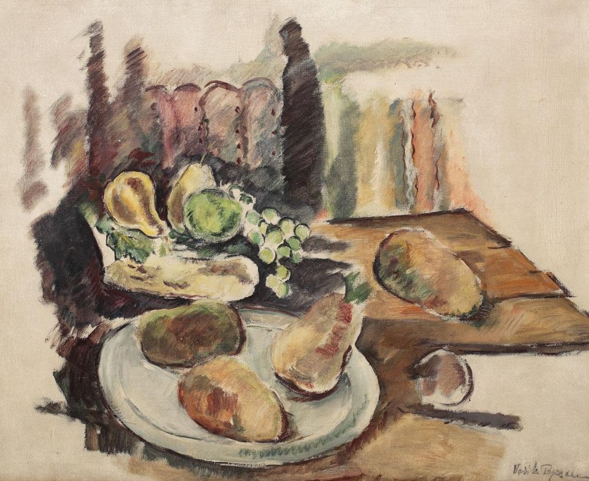 Table with Fruits in Balchik by Vasile Popescu