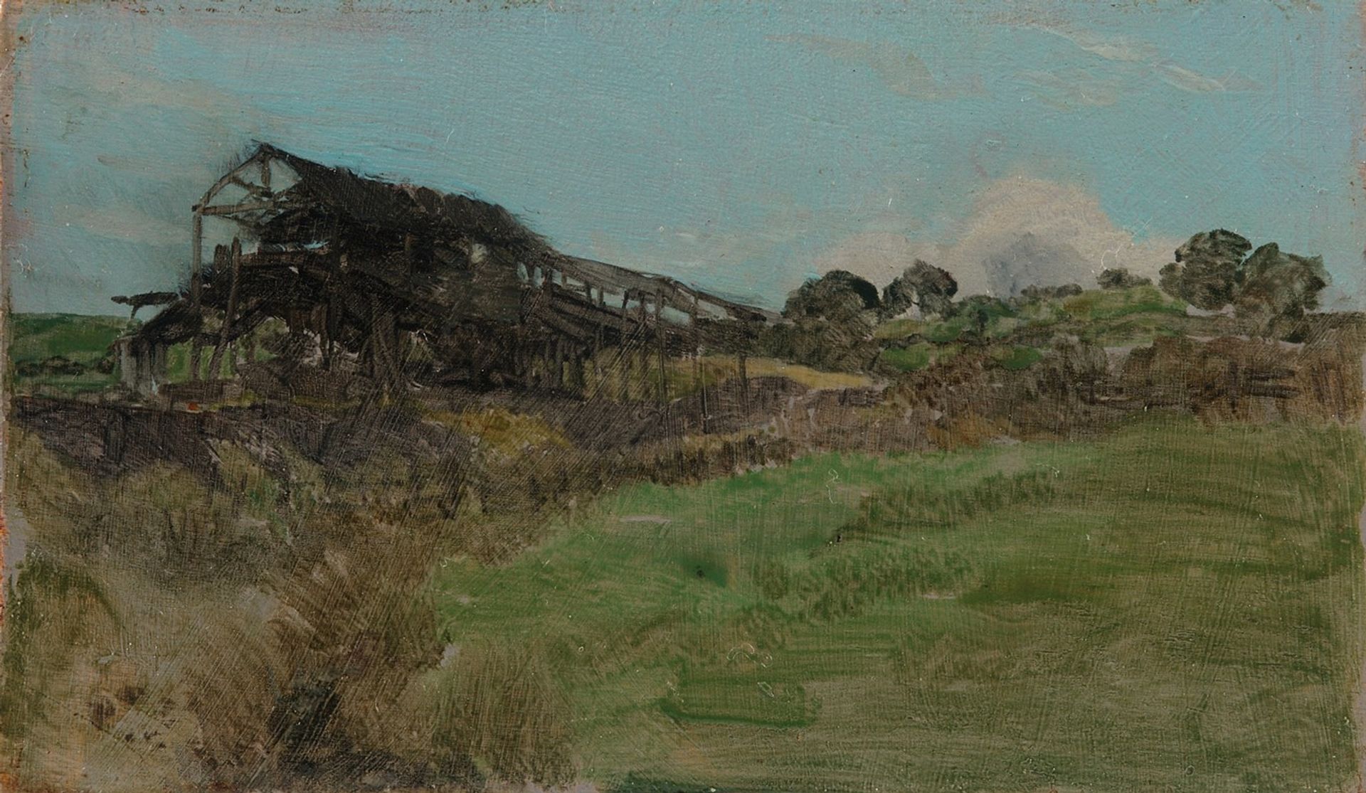 Blue and Emerald; Coal Mine by James Abbott McNeill Whistler