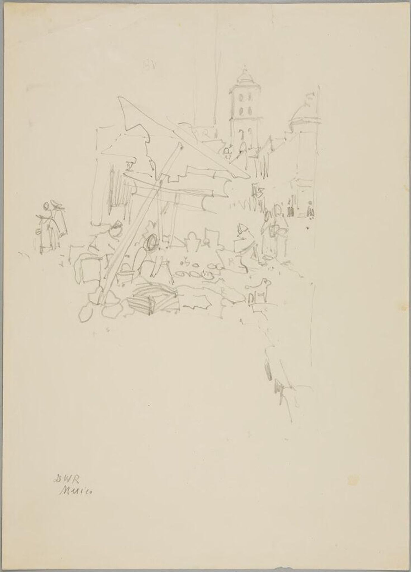 Street Scene, Mexico by Denman Waldo Ross