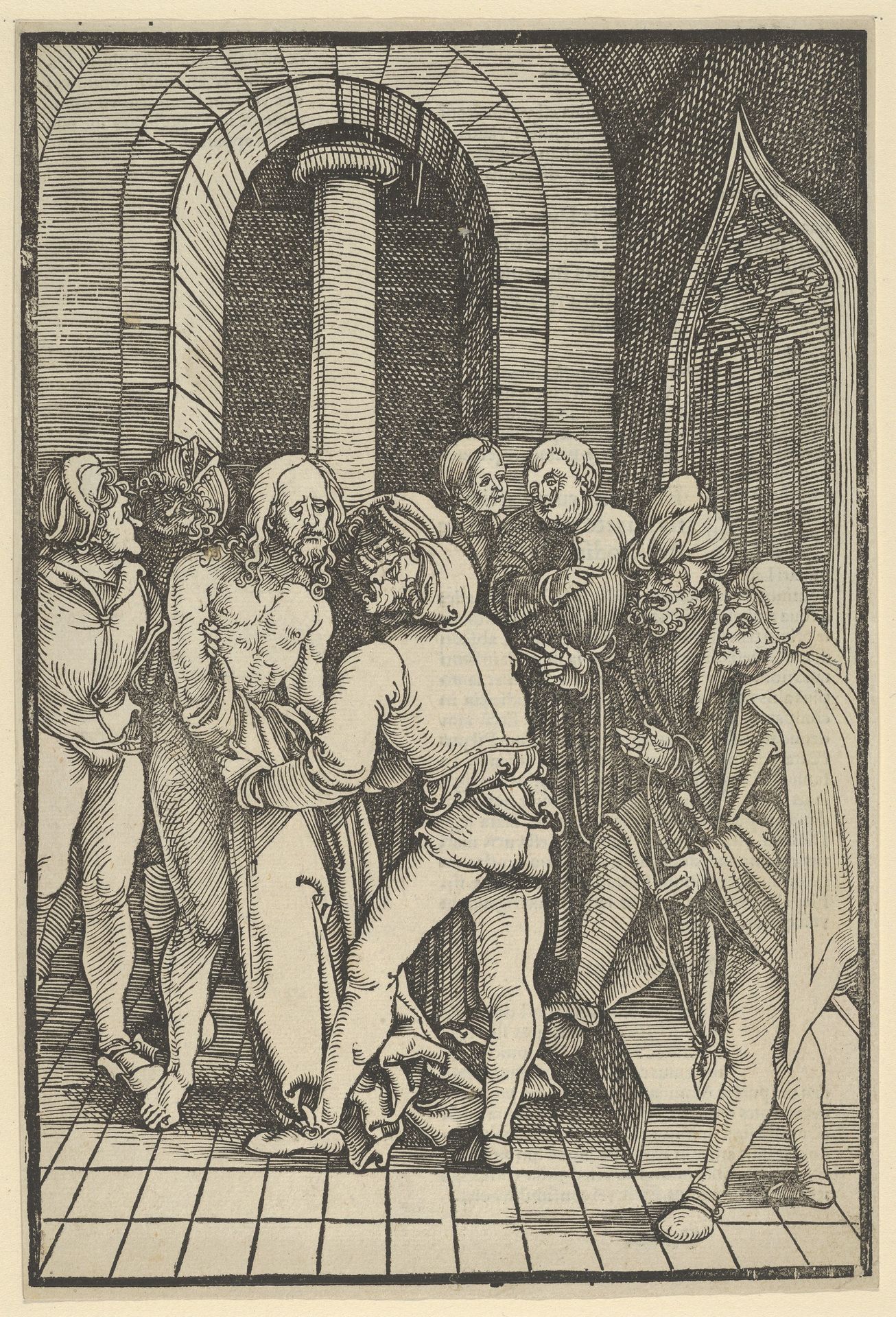 Christ Stripped, from Speculum passionis domini nostri Ihesu Christi by Hans Schäufelein