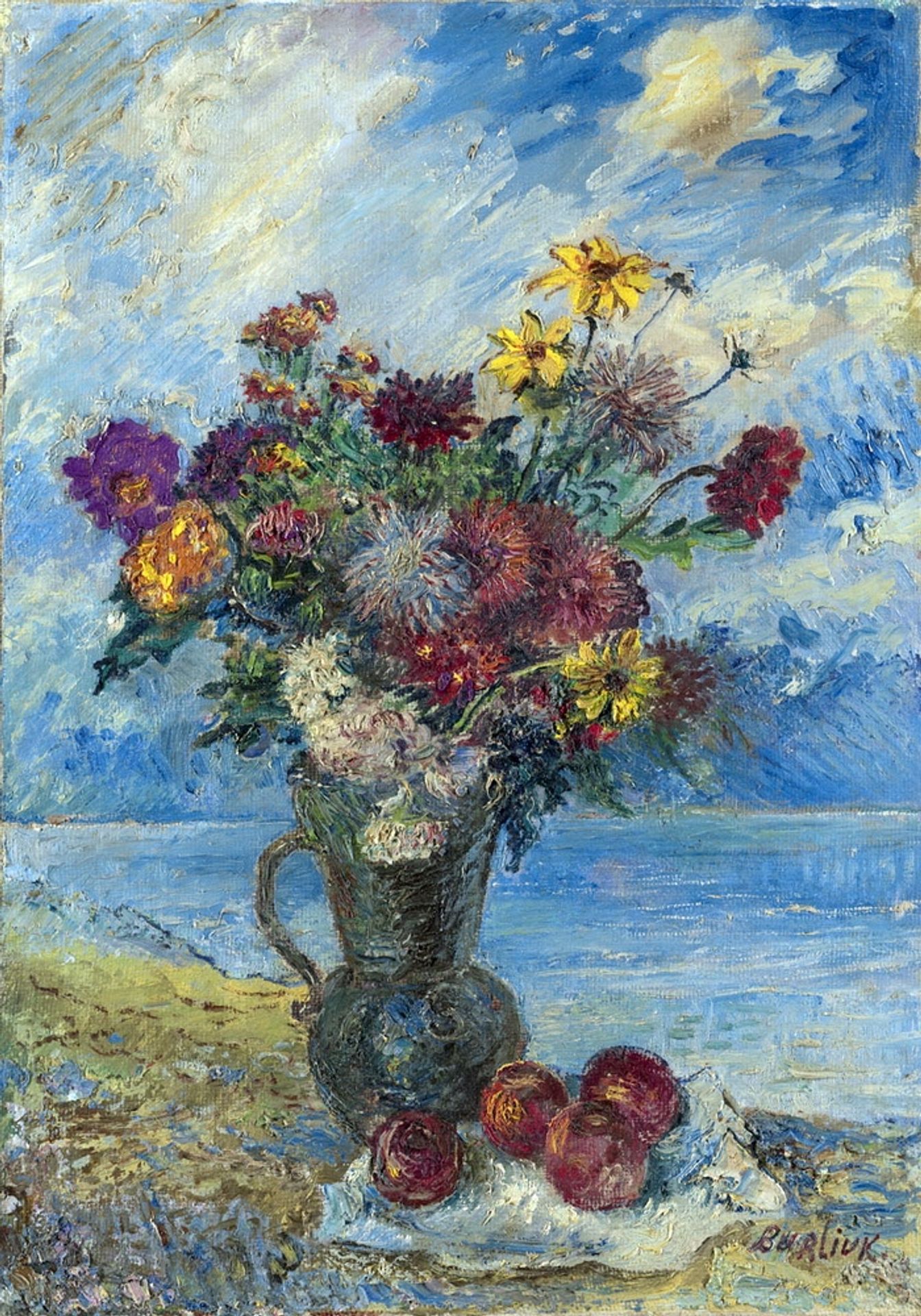 Still Life with Apples by David Burliuk