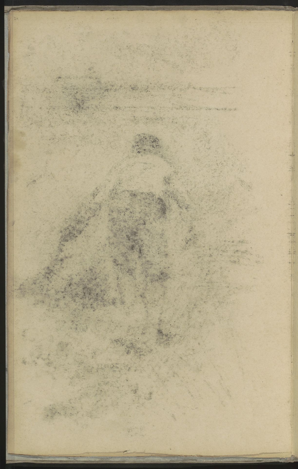Abklatsch van de krijttekening op pagina 25 by Willem Witsen