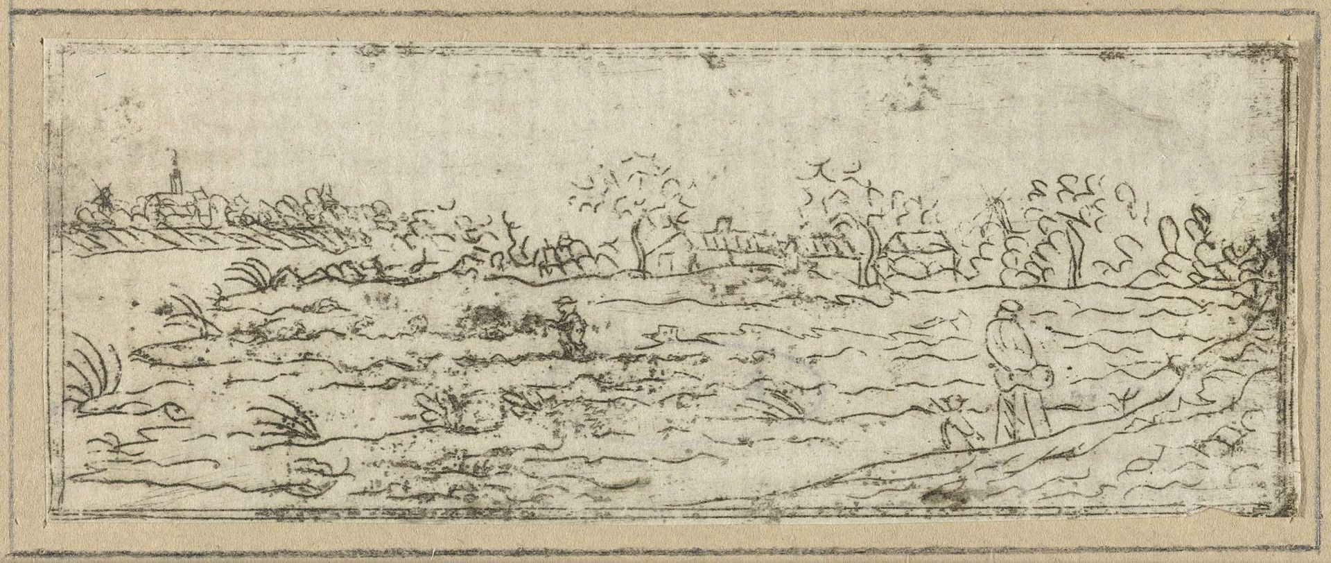 Landschap by Jacob Hoolaart