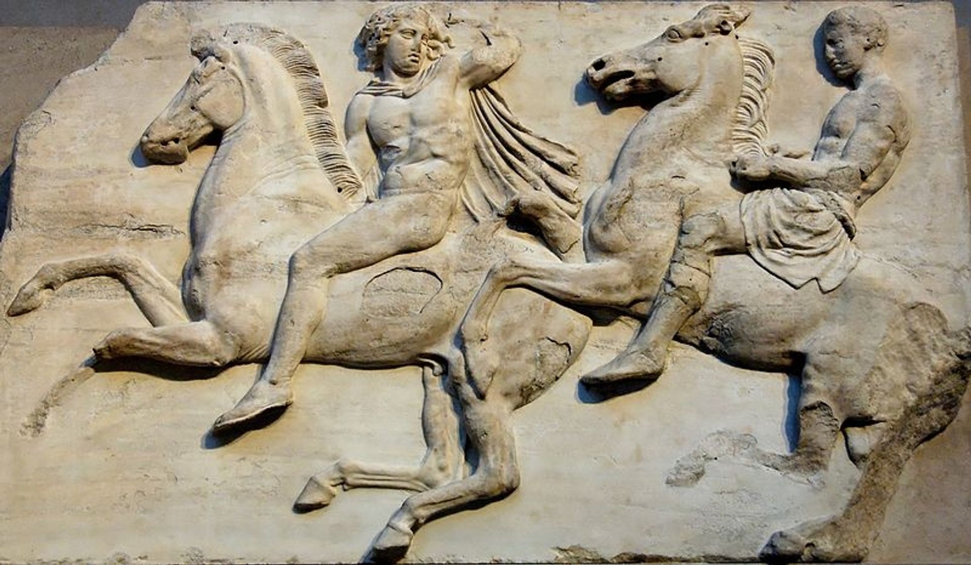 Cavalry from the Parthenon Frieze by Ancient Greek Painting and Sculpture