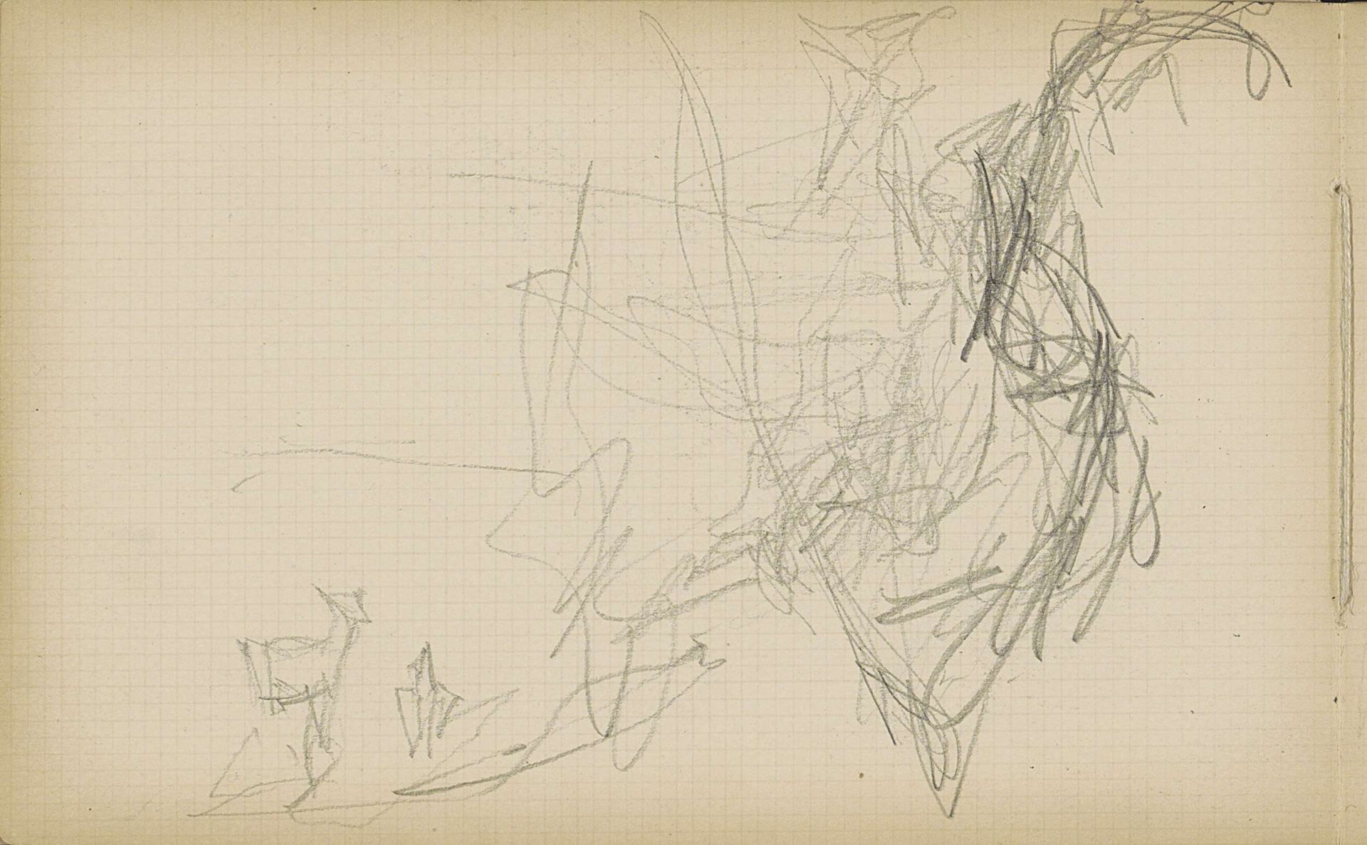 Studieblad, onder andere met een dier by Matthijs Maris