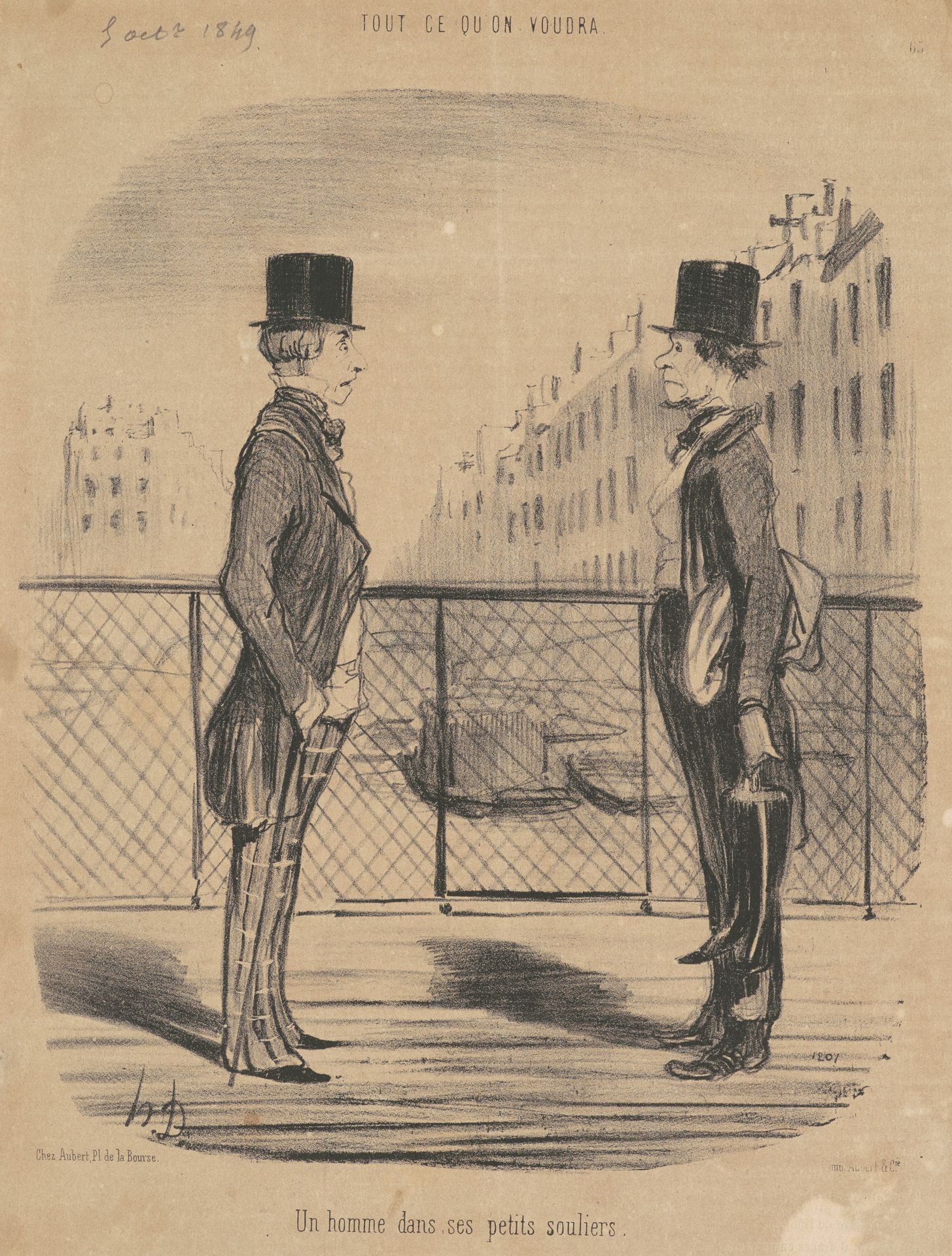 Un homme dans ses petits souliers by Honoré Daumier
