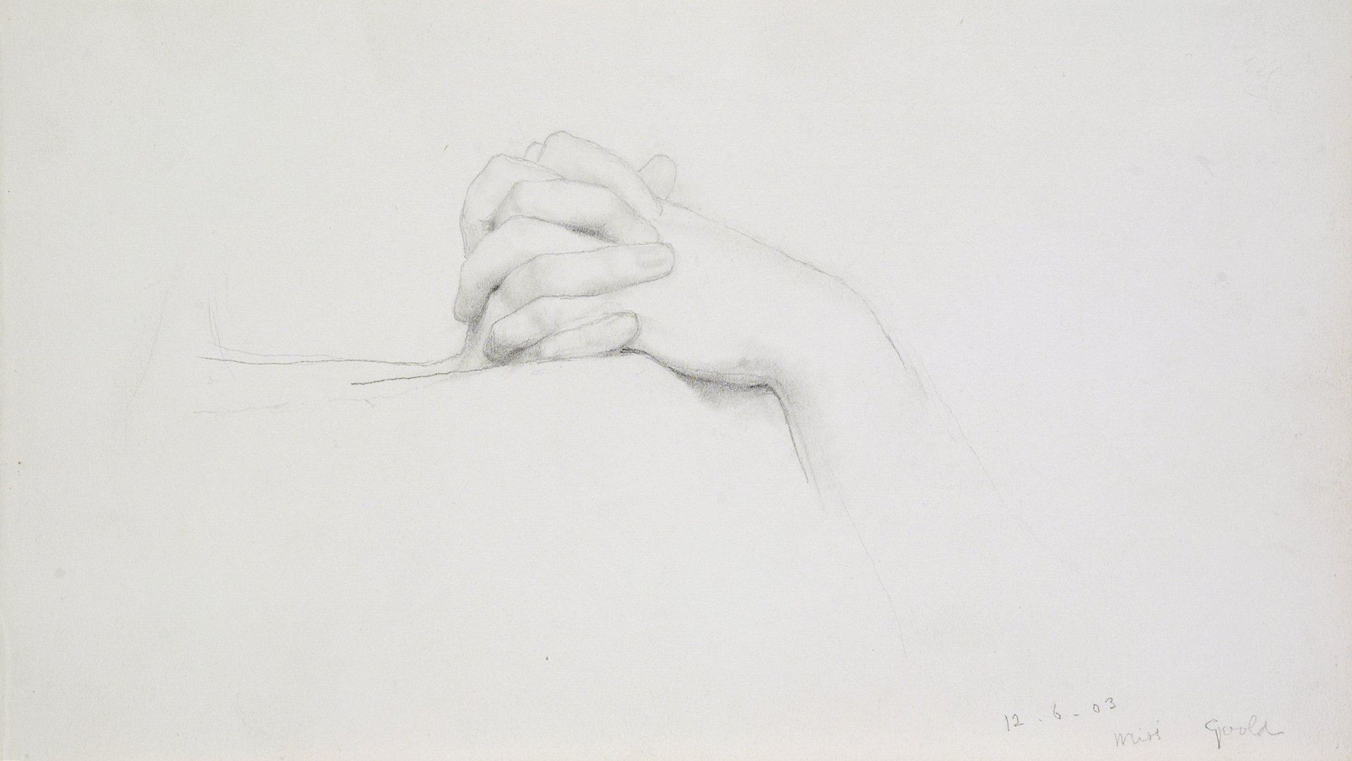 Study of Hands - Miss Gould by Lawrence Alma-Tadema
