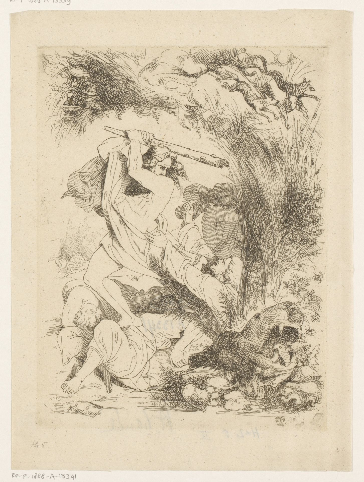 Simson verslaat de Filistijnen by Heinrich Vianden