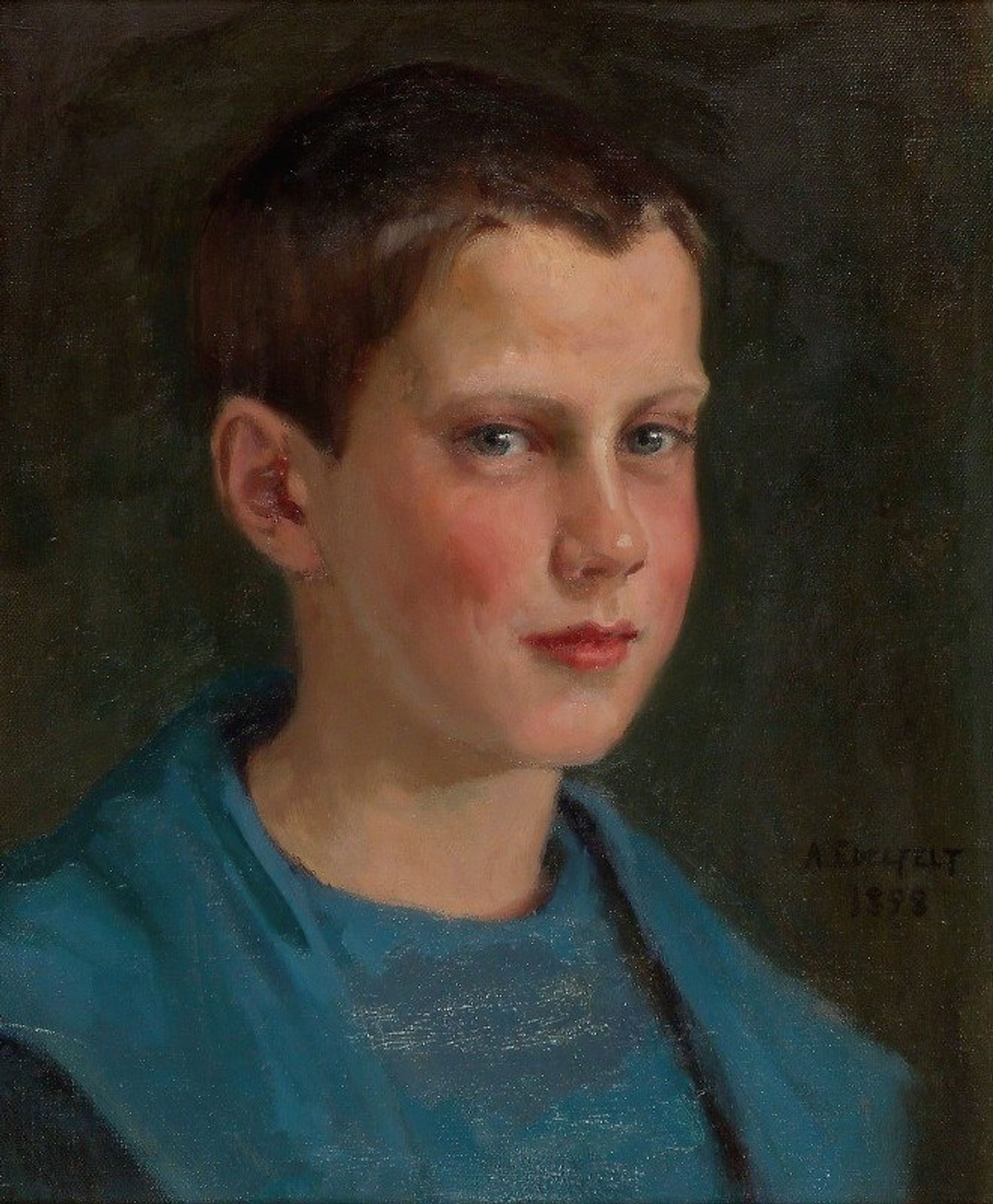 Erik Edelfelt Lapsena by Albert Edelfelt