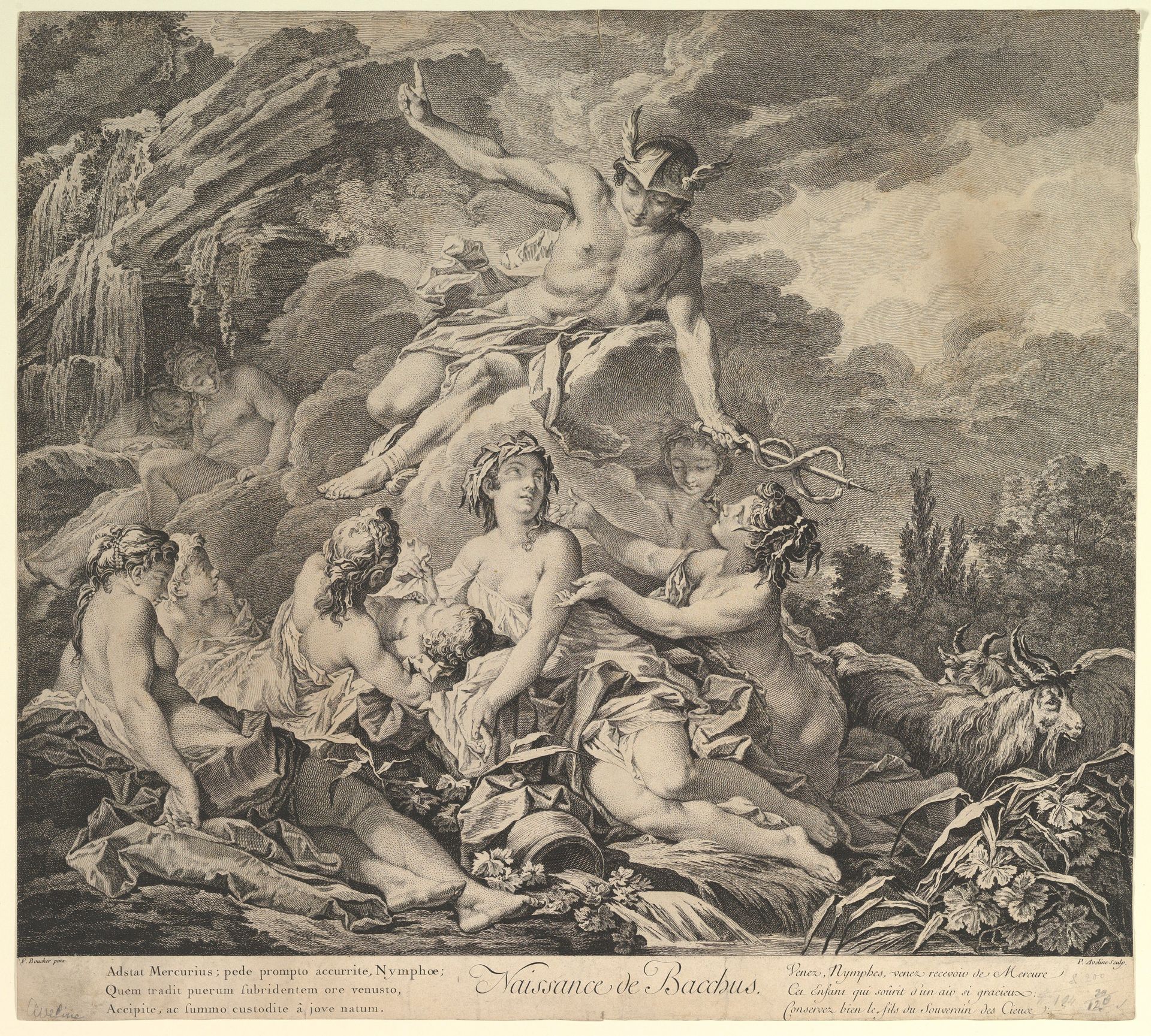 Naissance de Bacchus (Birth of Bacchus) by Pierre Alexandre Aveline