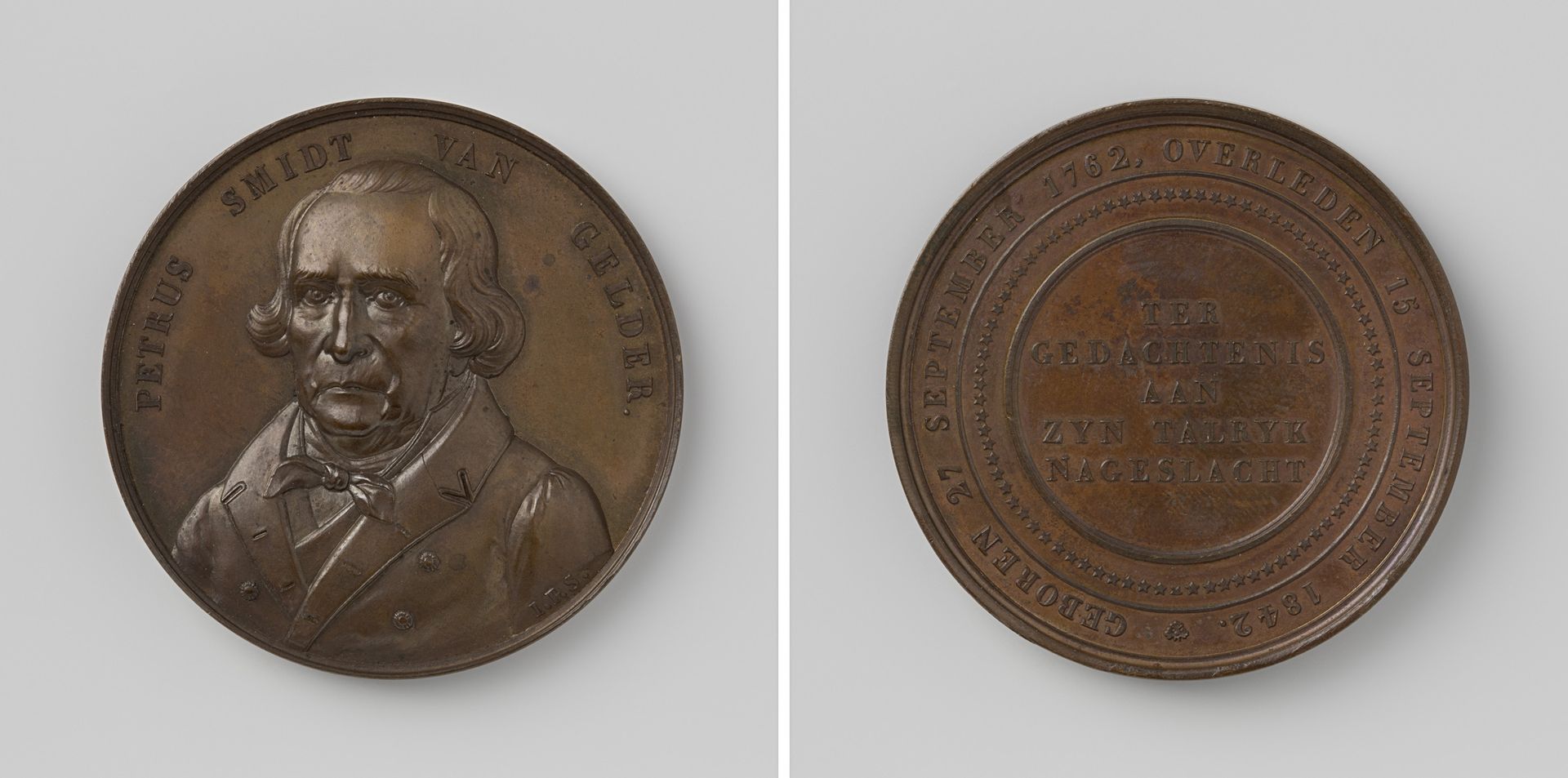 Overlijden van Petrus Smidt van Gelder, penningkundige te Zaandam by Johannes Petrus Schouberg