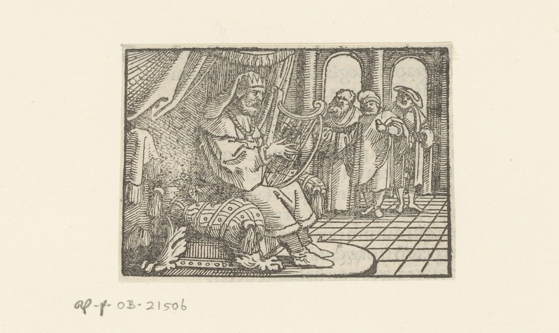 Koning David speelt de harp by Anonymous