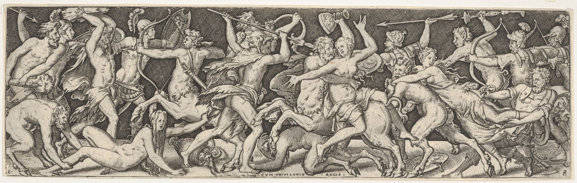 Plate VIII from Battles and Victories (Combats et Triomphes) by Etienne Delaune