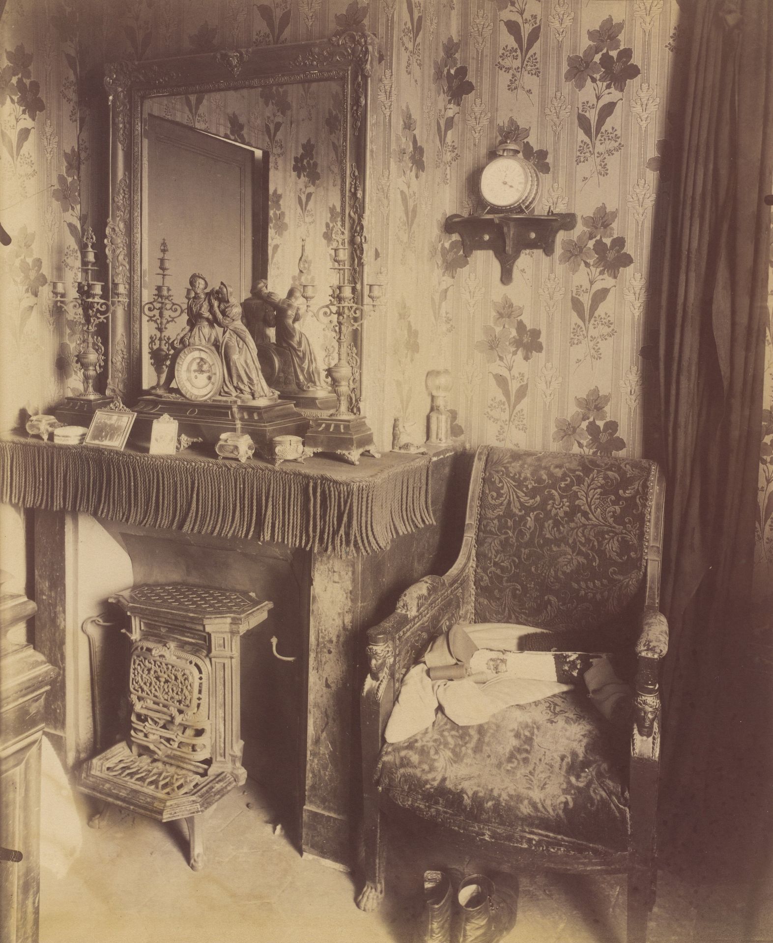 Interior of a Working Class Home, rue de Romainville by Eugène Atget