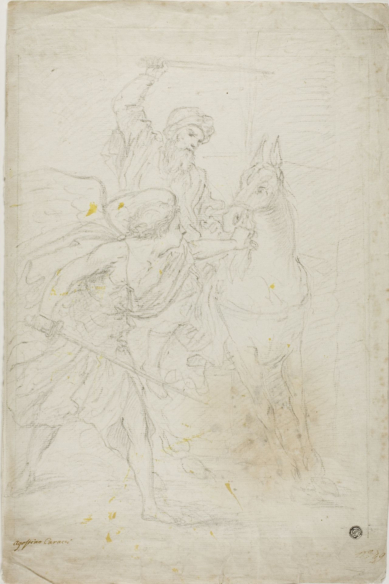 Balaam's Ass by Agostino Carracci