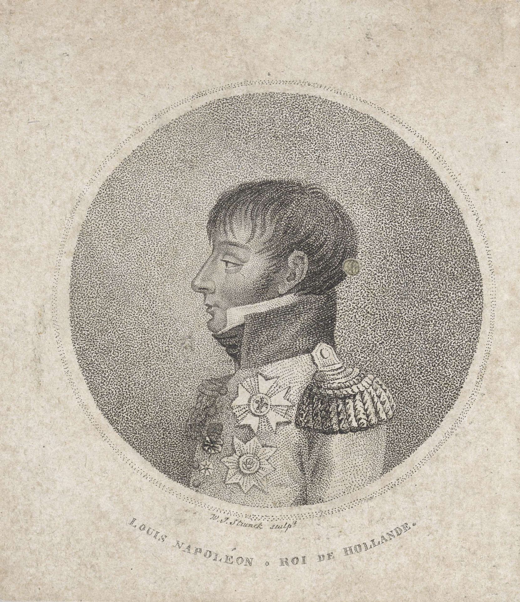 Portret van Lodewijk Napoleon Bonaparte by Jacob Willem Strunck