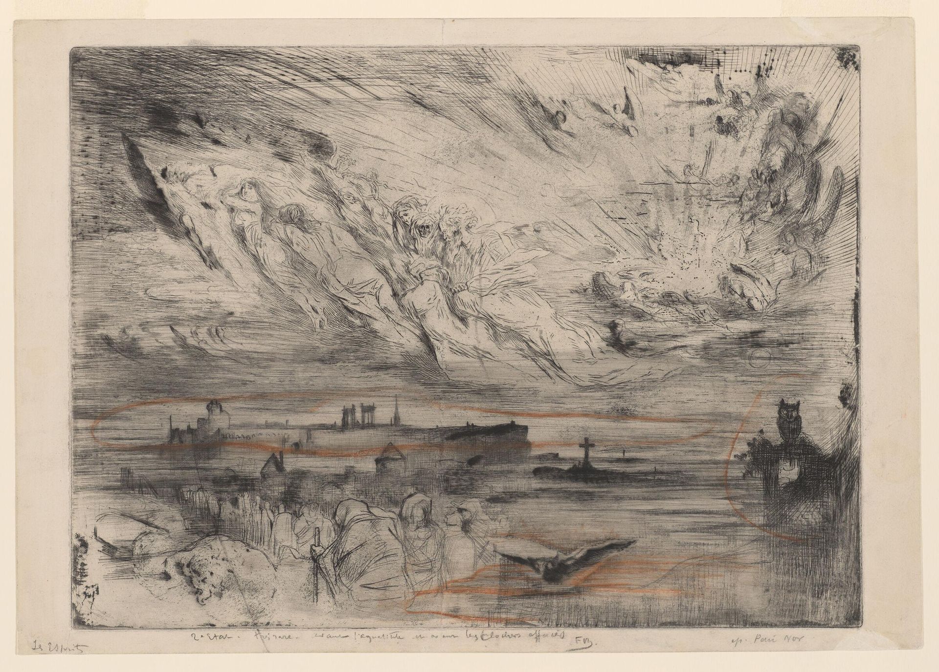 The Spirits of Dead Cities by Félix Hilaire Buhot