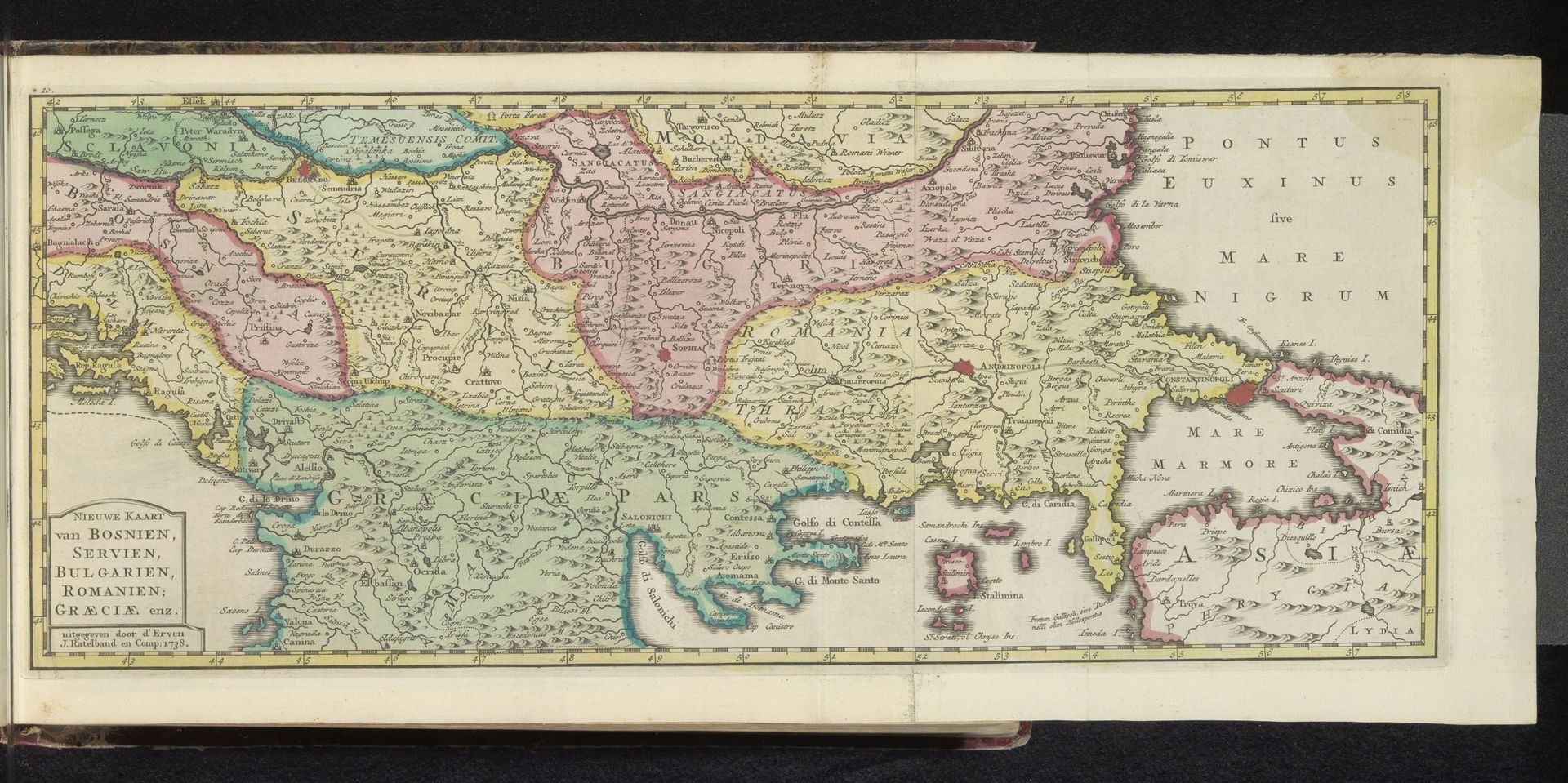 Kaart van de Balkan by Anonymous