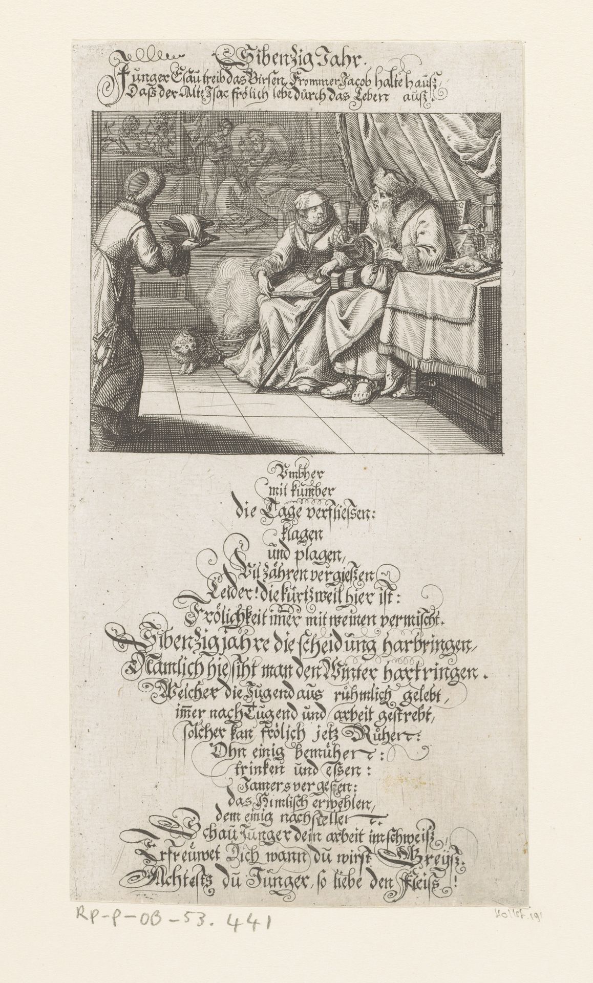 Ouder echtpaar aan de eettafel by Conrad Meyer