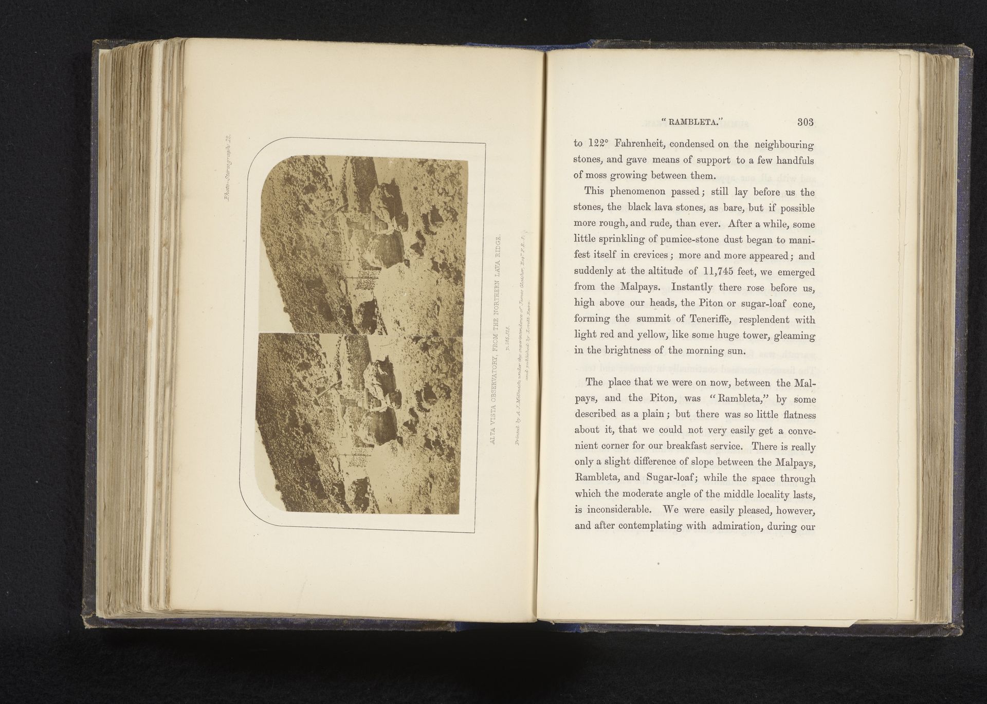 Gezicht op de observatiepost op Tenerife by Charles Piazzi Smyth