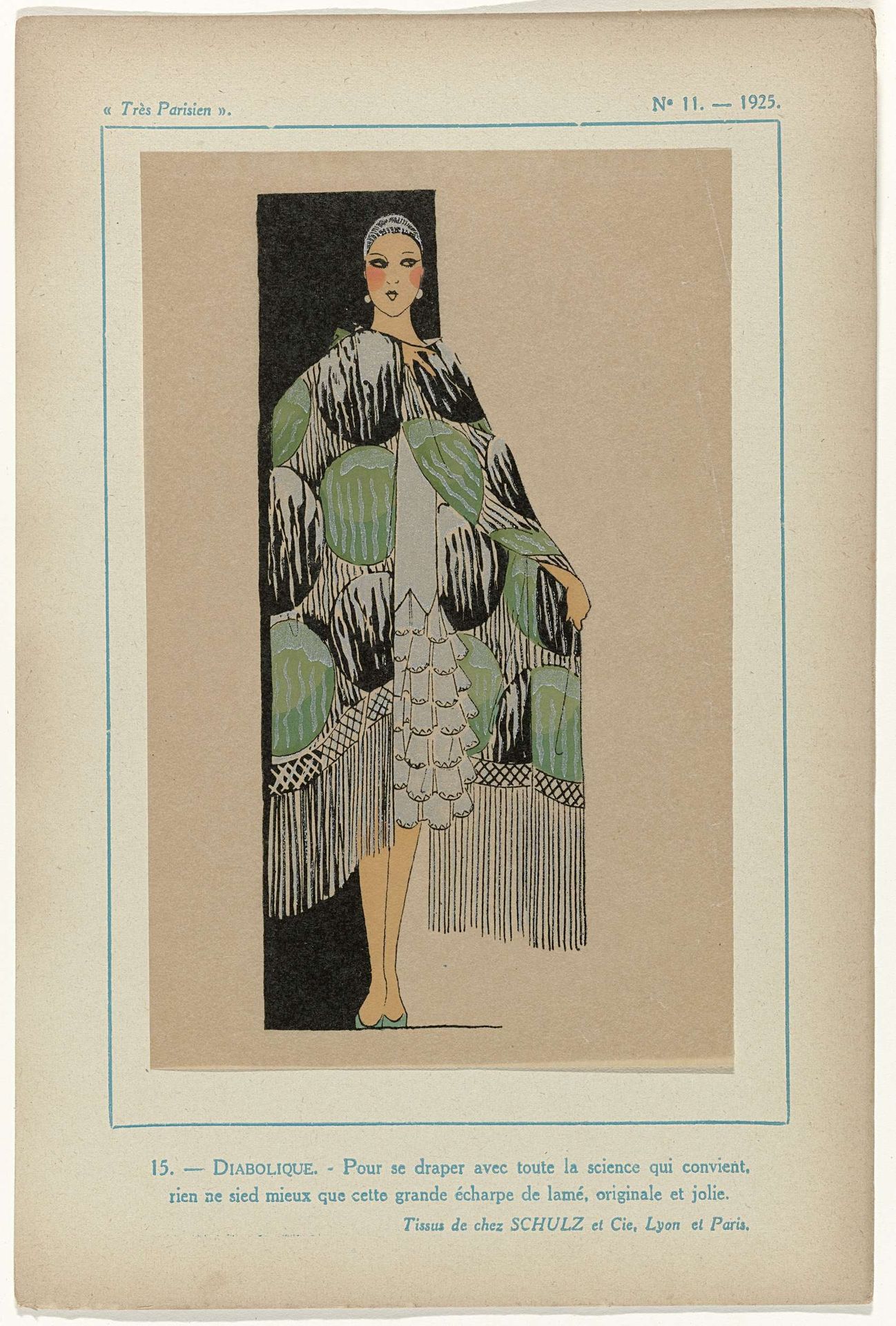 Très Parisien, 1925, No. 11, Pl.  15.- DIABOLIQUE by G-P. Joumard