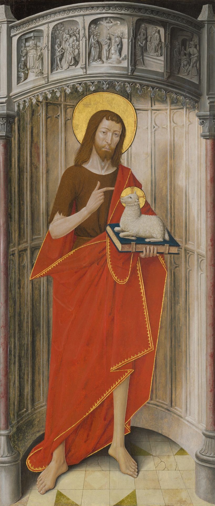 Panels from the High Altar of the Charterhouse of Saint-Honoré, Thuison-les-Abbeville: Saint John the Baptist by Anonymous