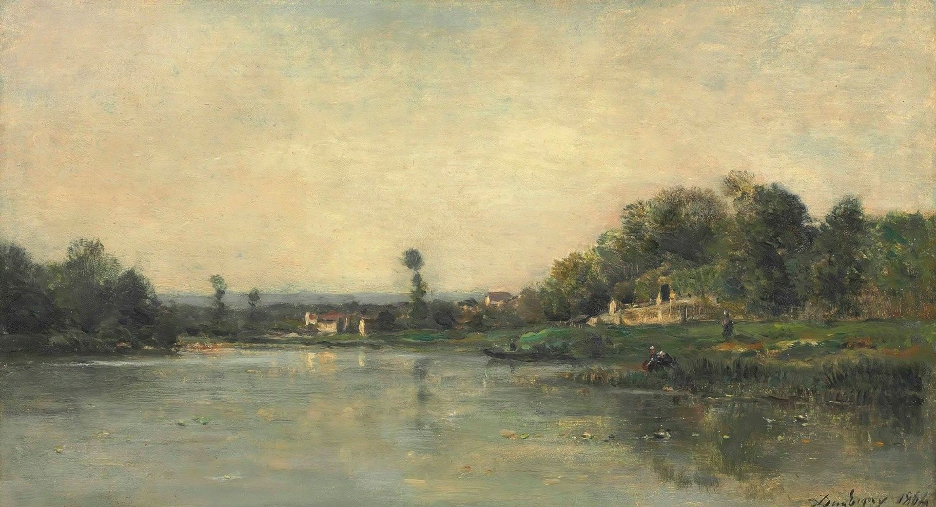 Les Bords De L’oise by Charles François Daubigny