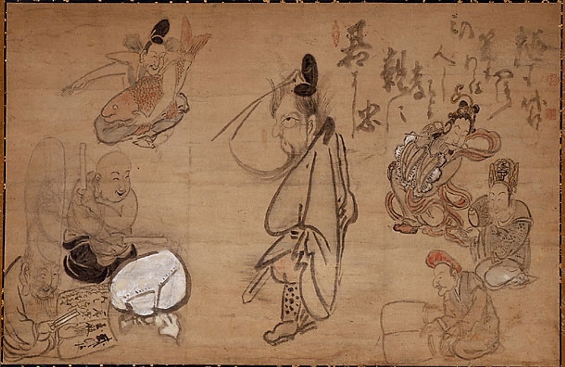 Seven Gods of Good Fortune by Hakuin Ekaku
