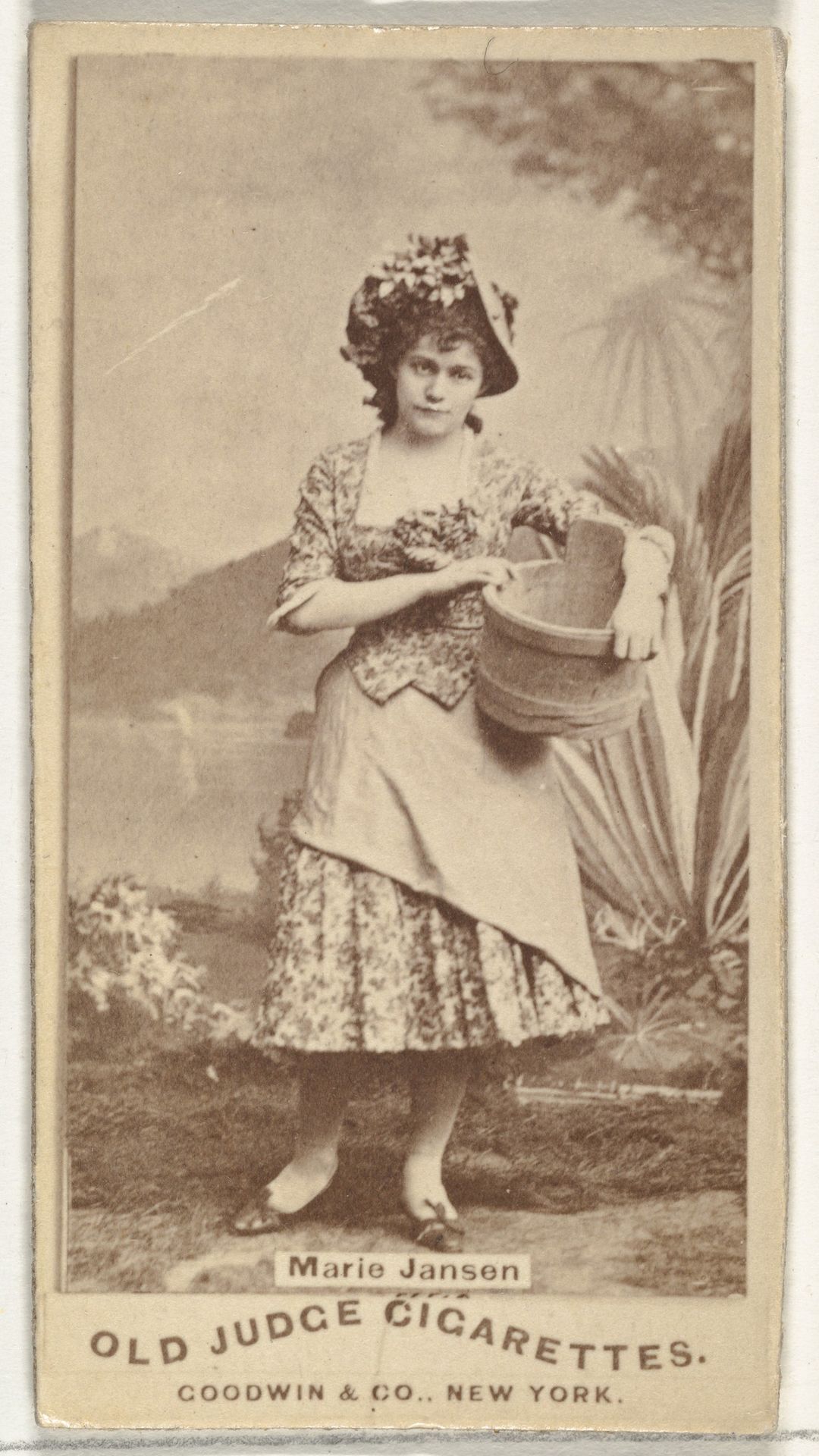 Marie Jansen, from the Actors and Actresses series (N171) for Old Judge Cigarettes by Goodwin & Company