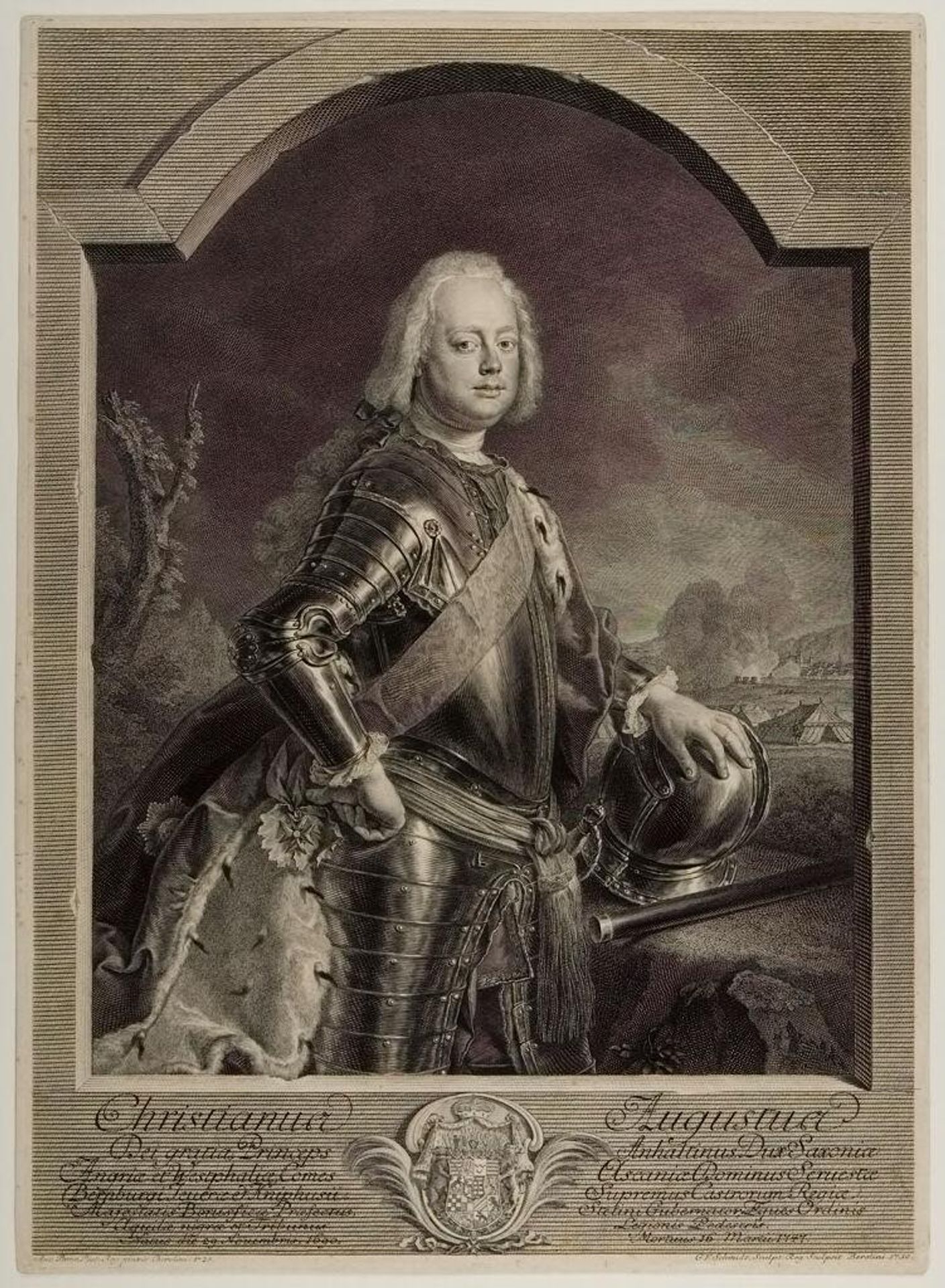 Christian Augustus, Prince of Anhalt by Georg Friedrich Schmidt