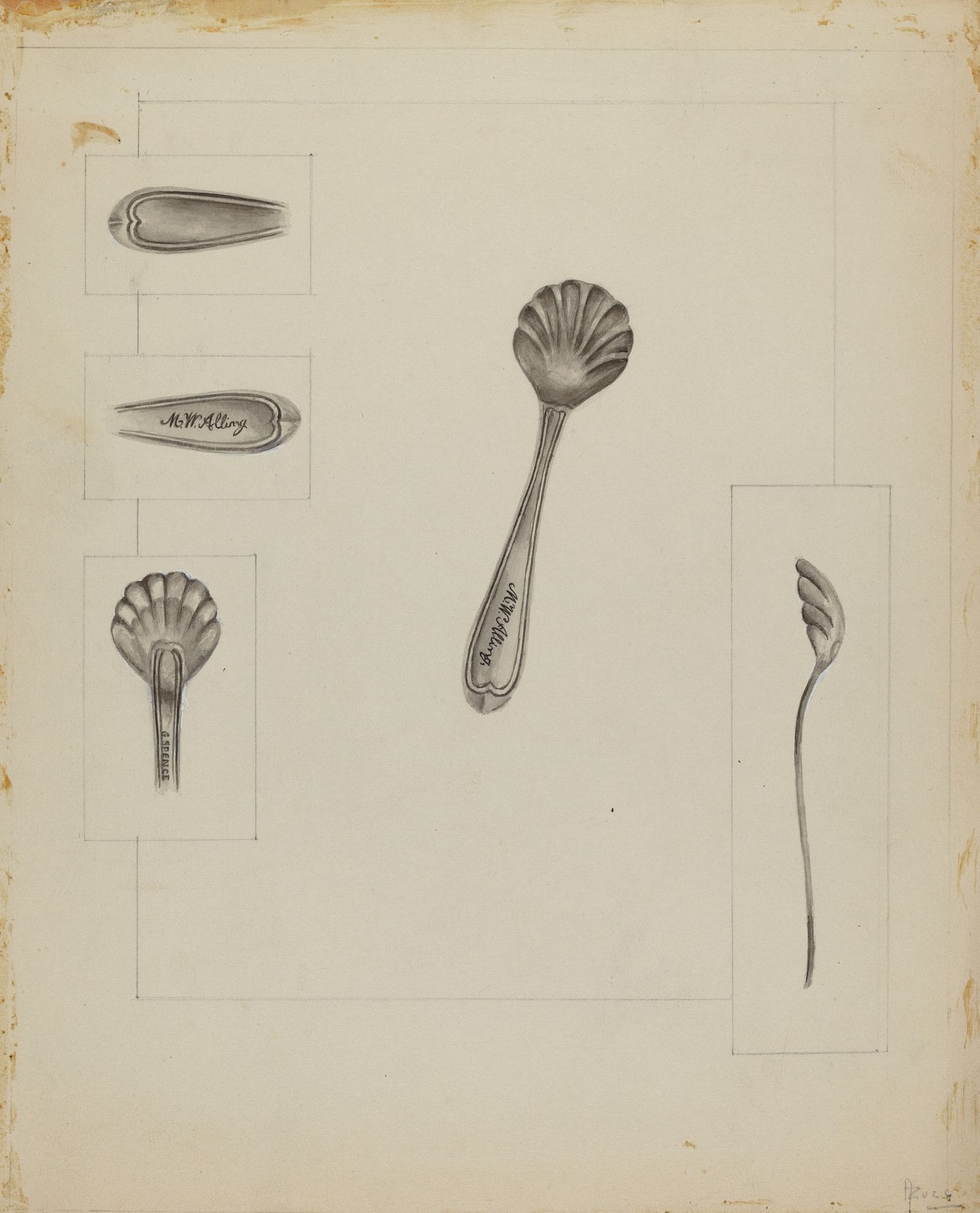Silver Sugar Spoon by Anthony Zuccarello