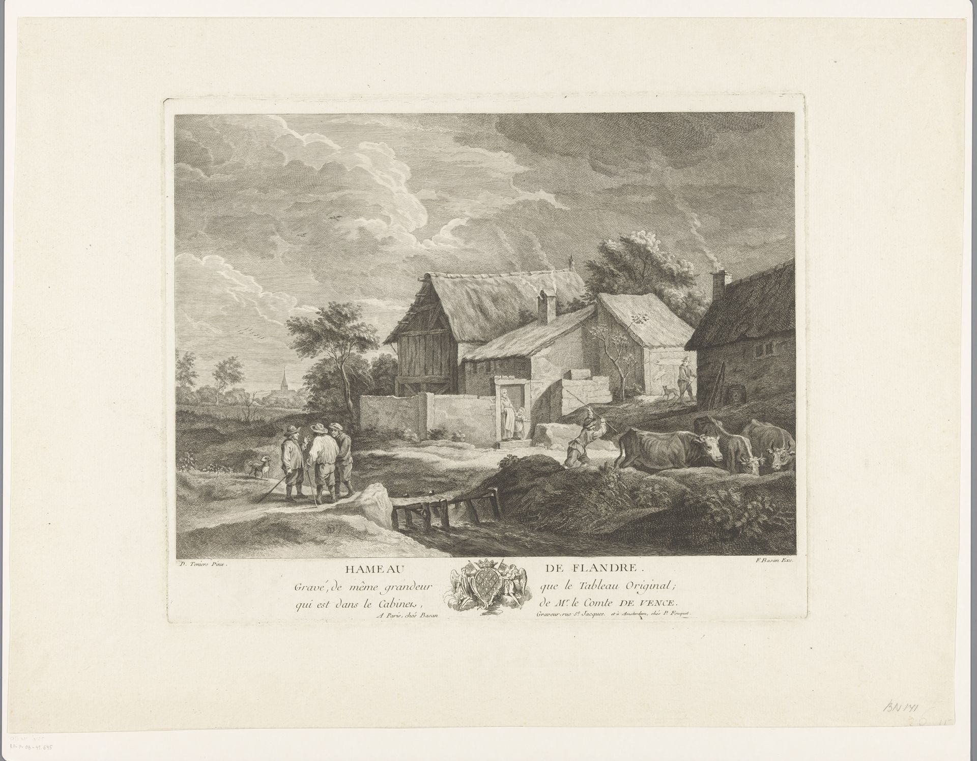 Gehucht in Vlaanderen by Pierre François Basan