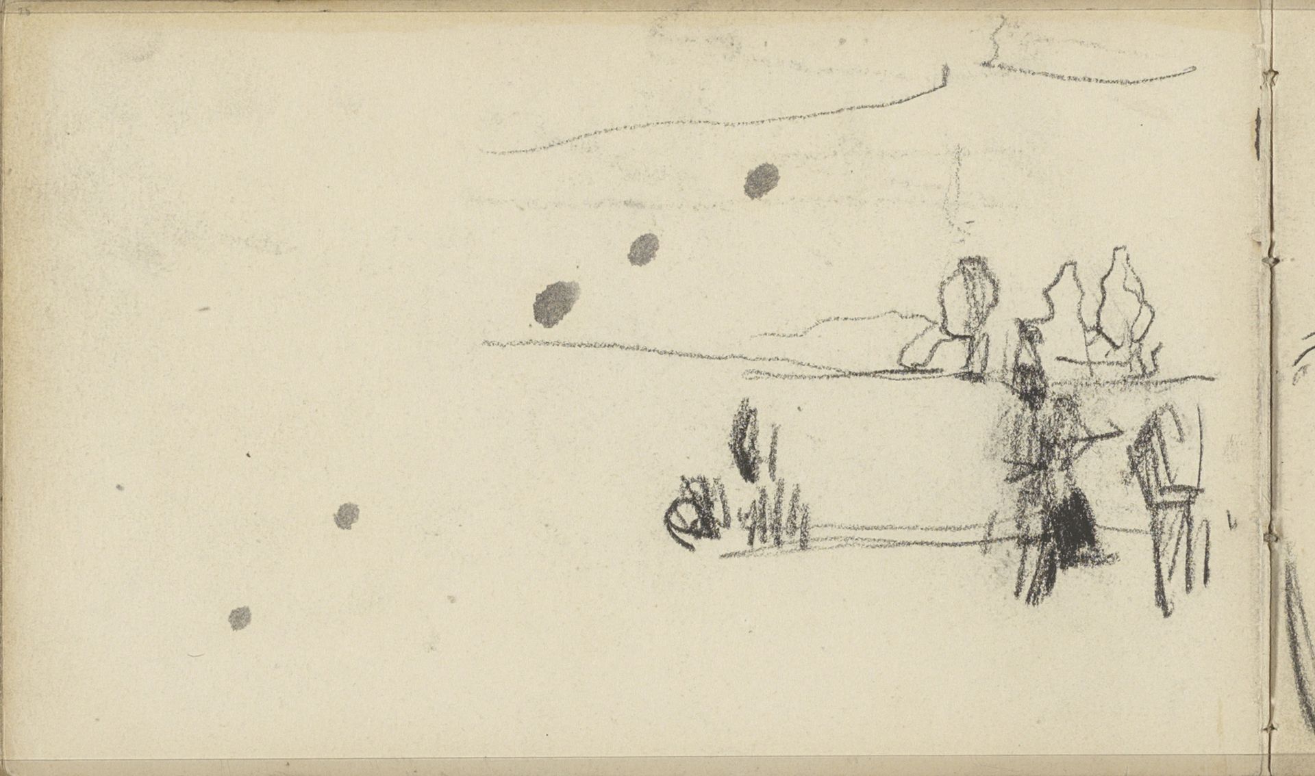 Soldaten in een landschap by George Hendrik Breitner